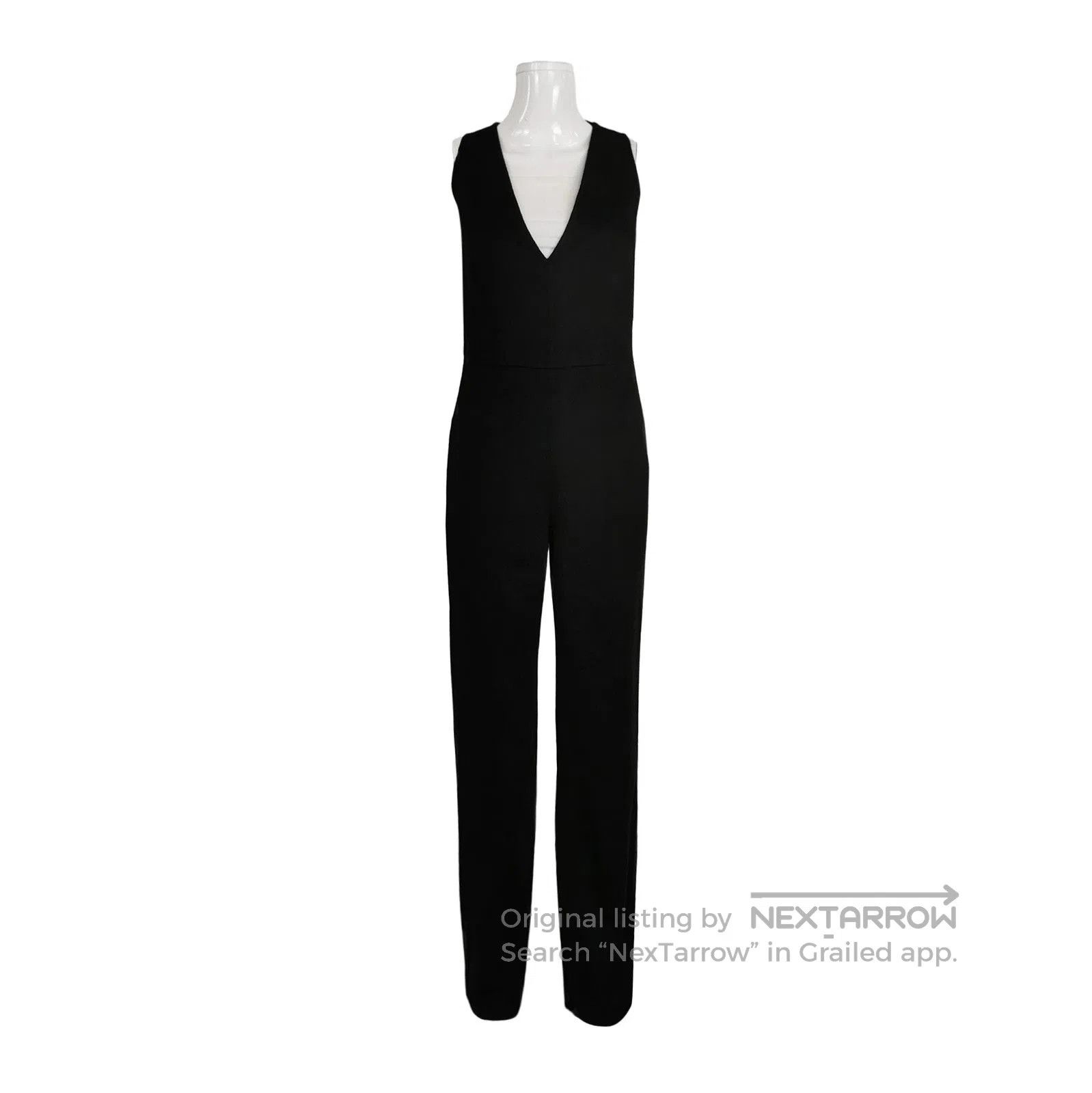 Prada Prada Black Wool Blend Sleeveless Jumpsuit . Size 37" - 1 Thumbnail