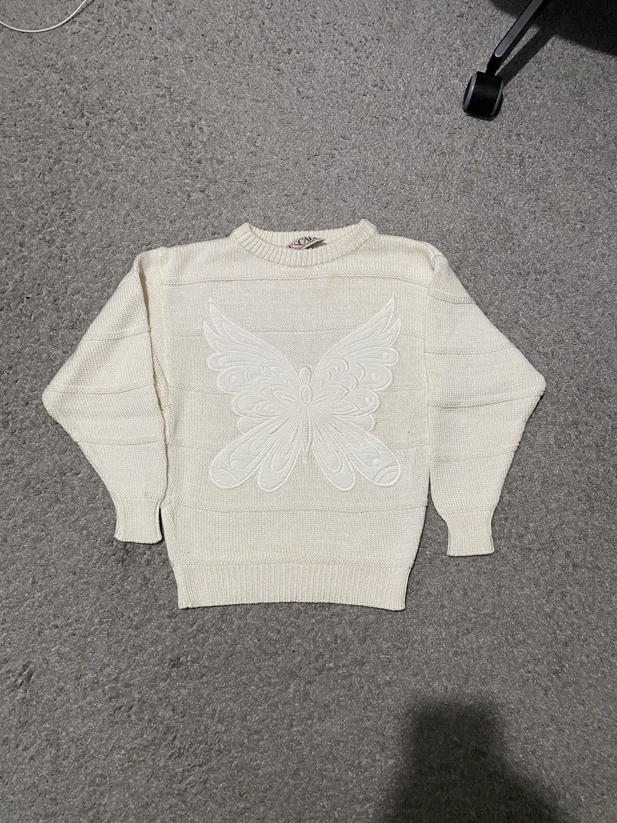 Escada × Vintage Escada Vintage Sweater 36/S Embroidered Butterfly jumper y2k Size XS / US 0-2 / IT 36-38 - 1 Thumbnail