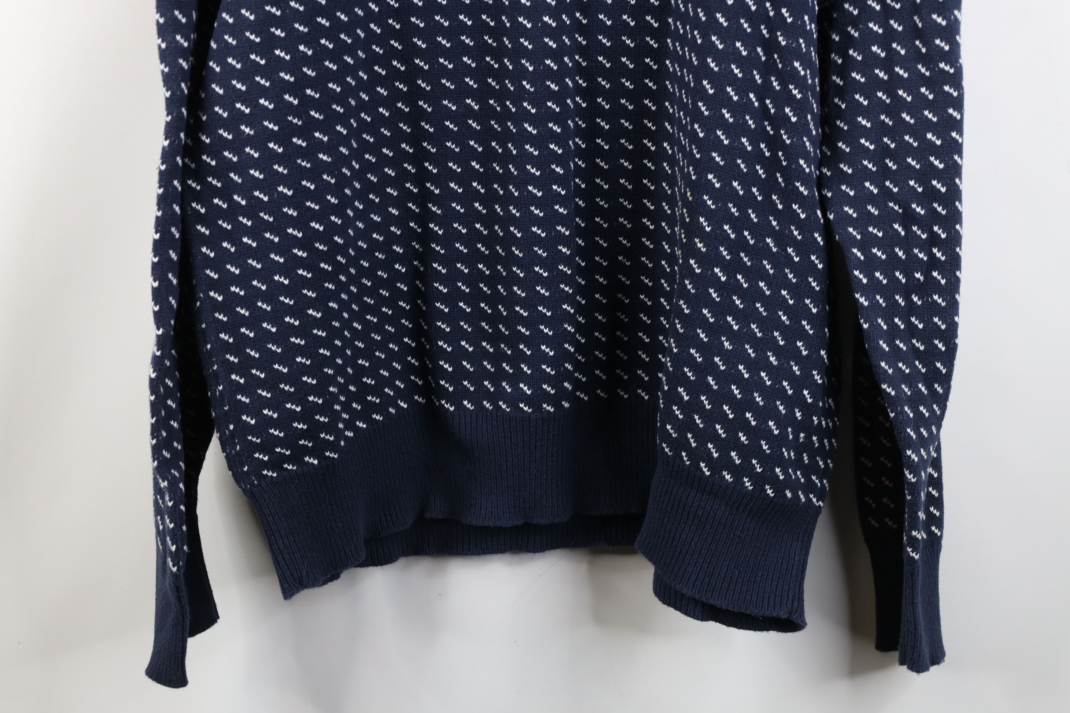 J.Crew Vintage Y2K J Crew Snowflake Fair Isle Cotton Knit Sweater Size US L / EU 52-54 / 3 - 12 Thumbnail