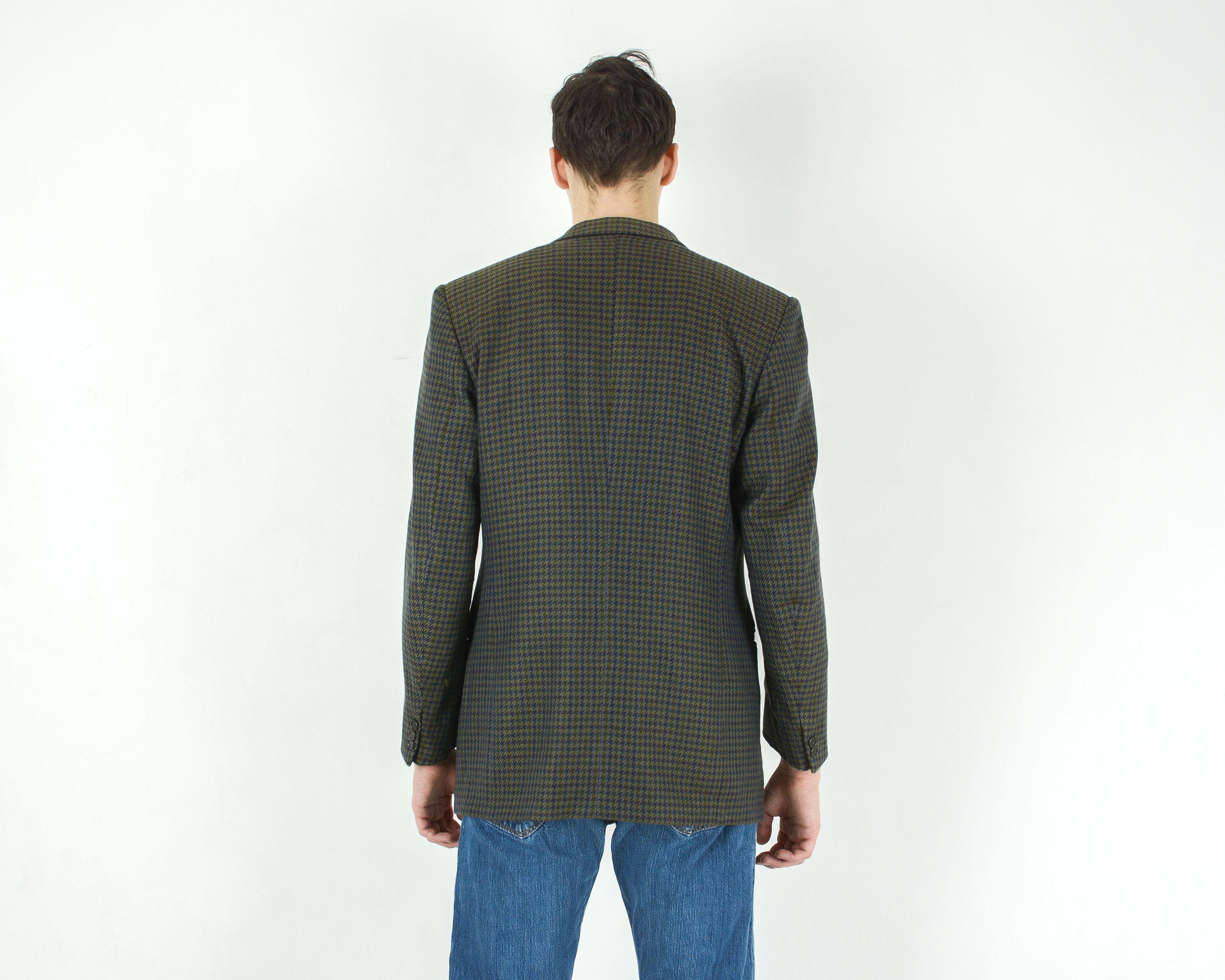 Hugo Boss Blazer Uk 46 Us Tweed Cashmere Suit Jacket Sport Coat Formal Size 46R - 5 Thumbnail