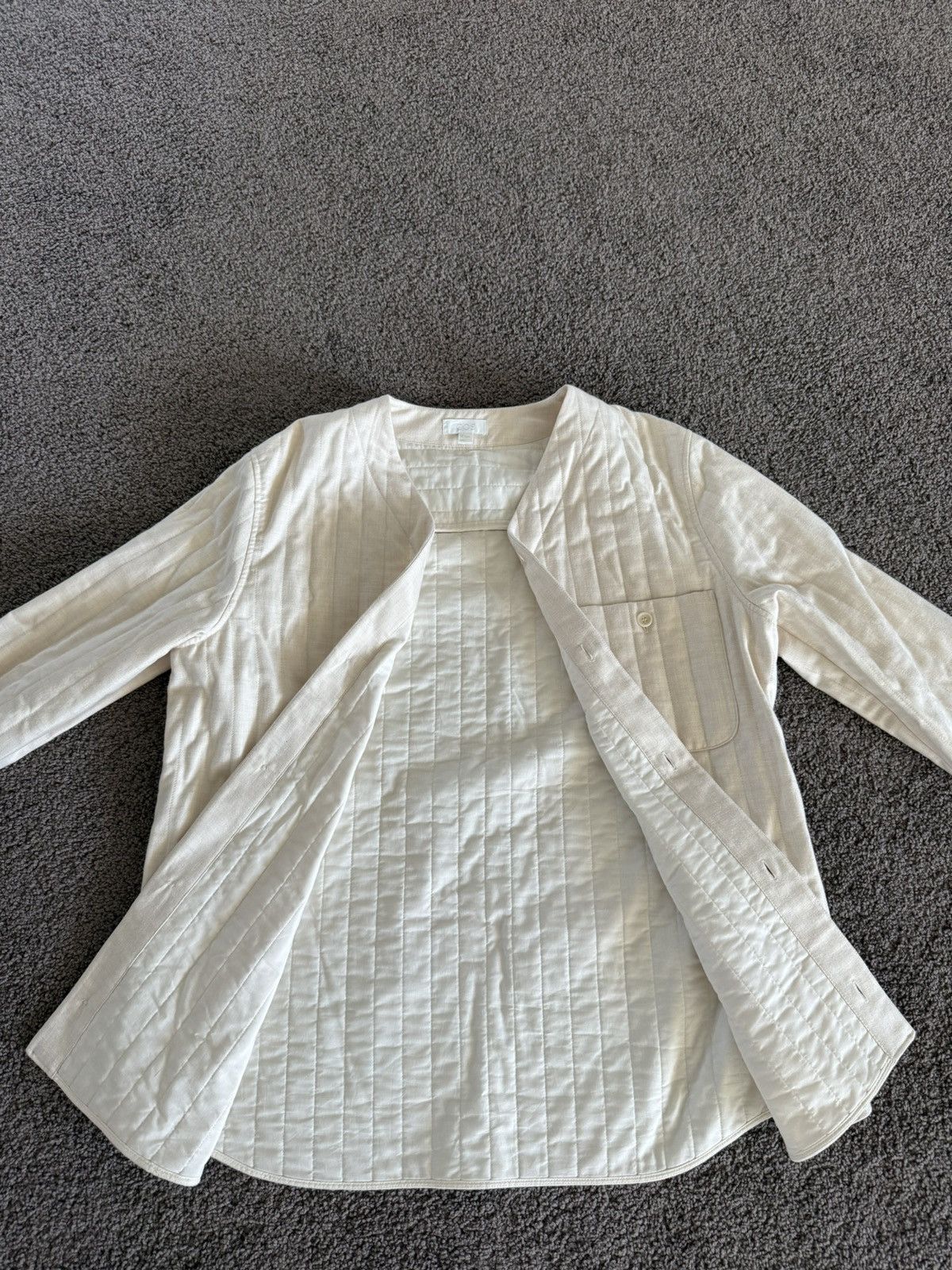 Cos Cos Cotton Cream Light Jacket Size S / US 4 / IT 40 - 1 Thumbnail