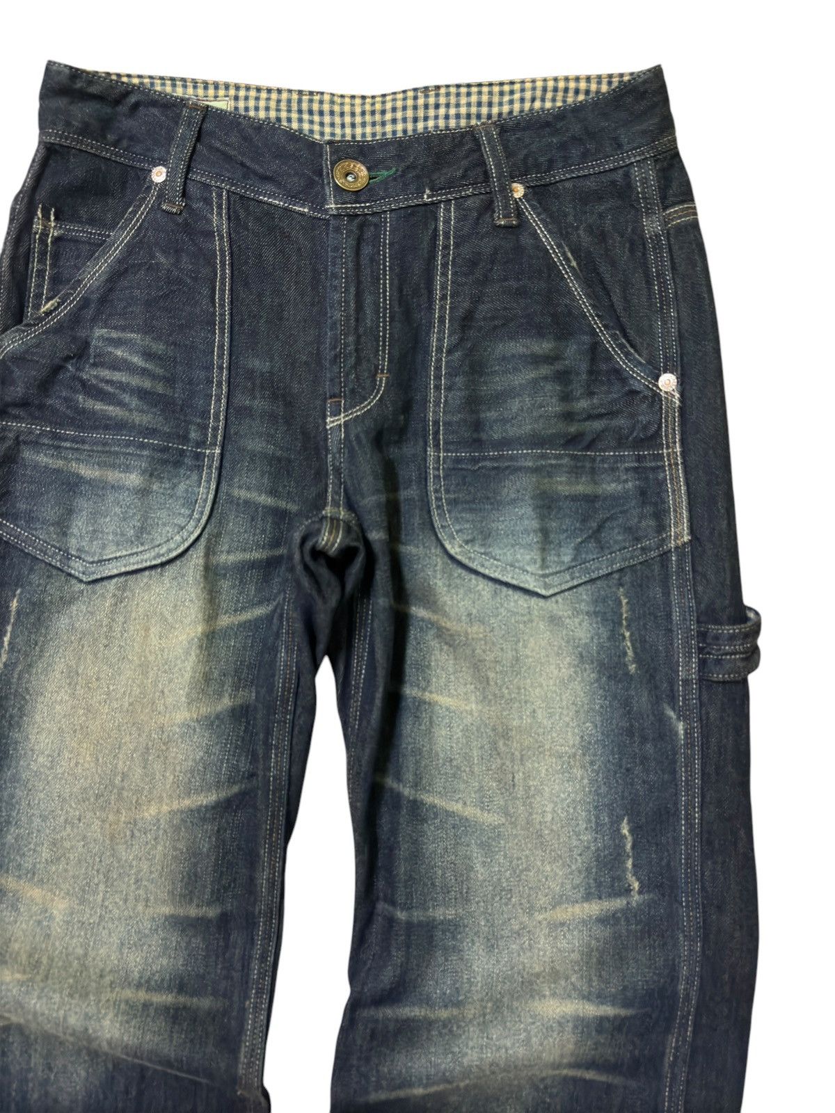 Hysteric Glamour Vintage IN THE GROOVE Baker Pants Muddy Wash Worker Denim Size US 28 / EU 44 - 5 Thumbnail