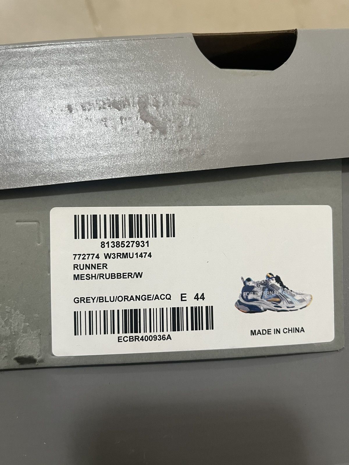 Balenciaga Balenciaga Men’s Mesh Runner Sneakers Sz 44(11us) Size US 11 / EU 44 - 15 Thumbnail