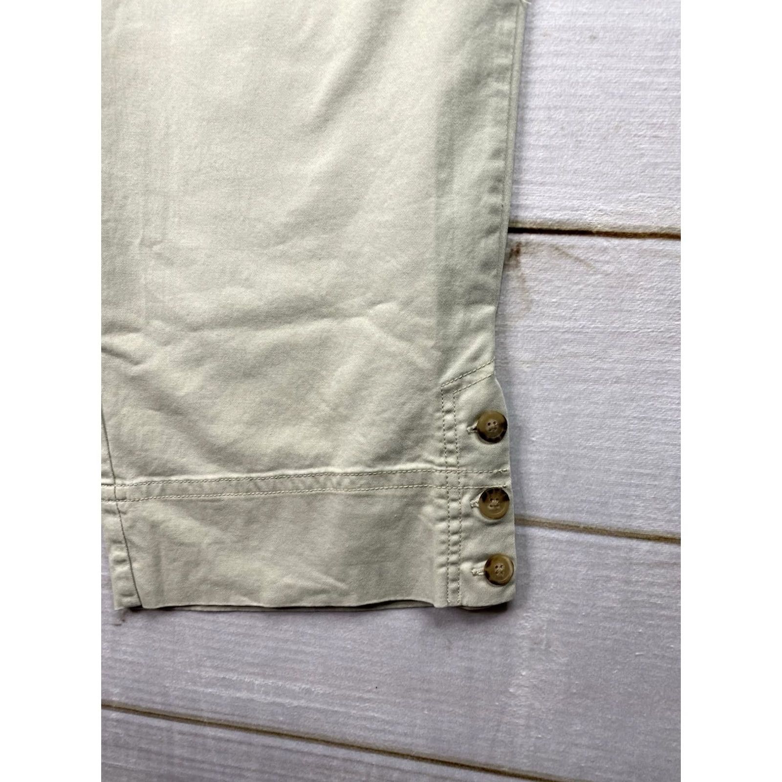 Charter Club Charter Club Capri Pants 18W Beige Classic Fit Cropped NWT Stretch Size 40" / US 18 - 2 Thumbnail