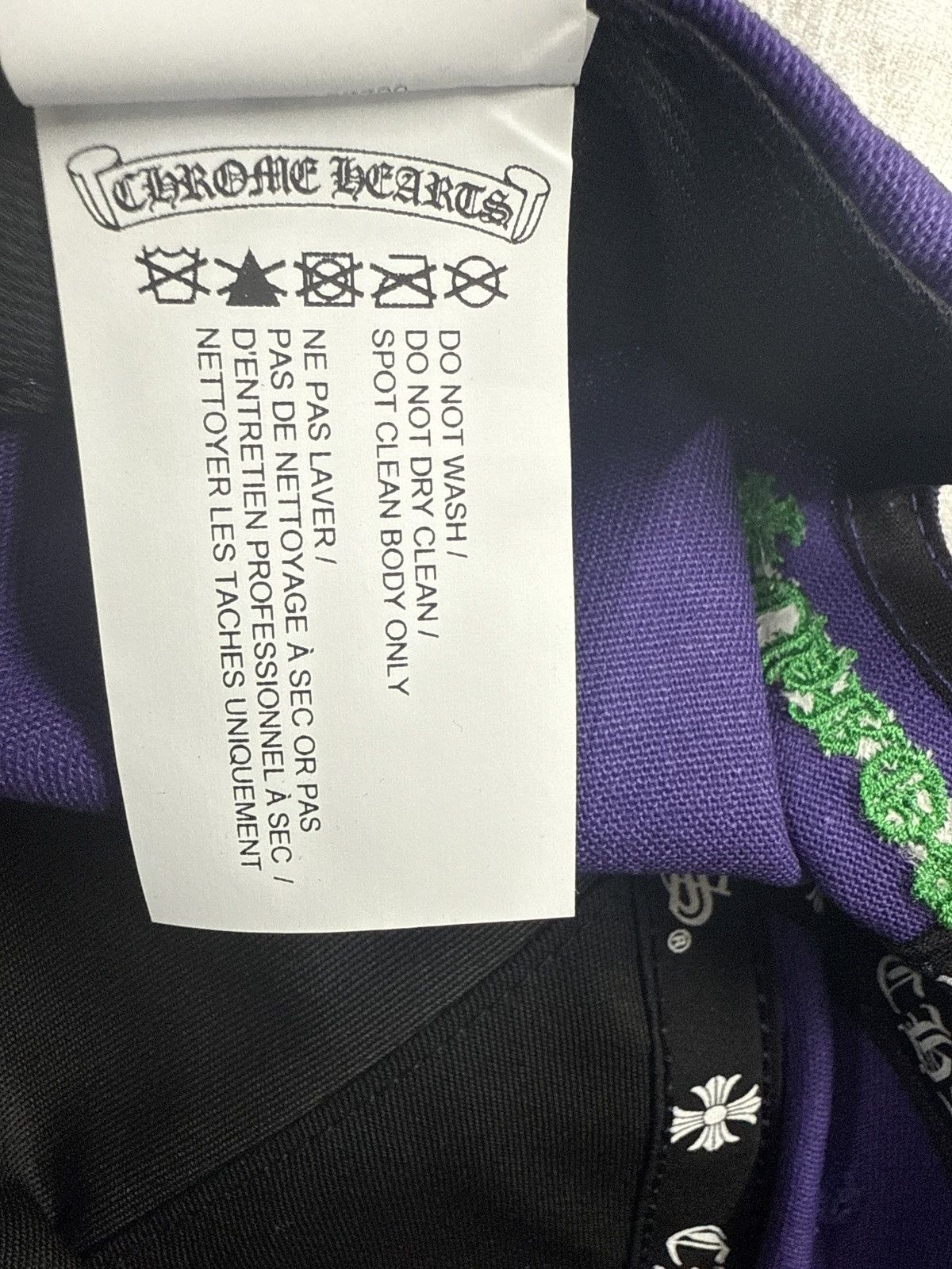 Chrome Hearts CHROME HEARTS LETTER HAT PURPLE GREEN Size ONE SIZE - 7 Thumbnail