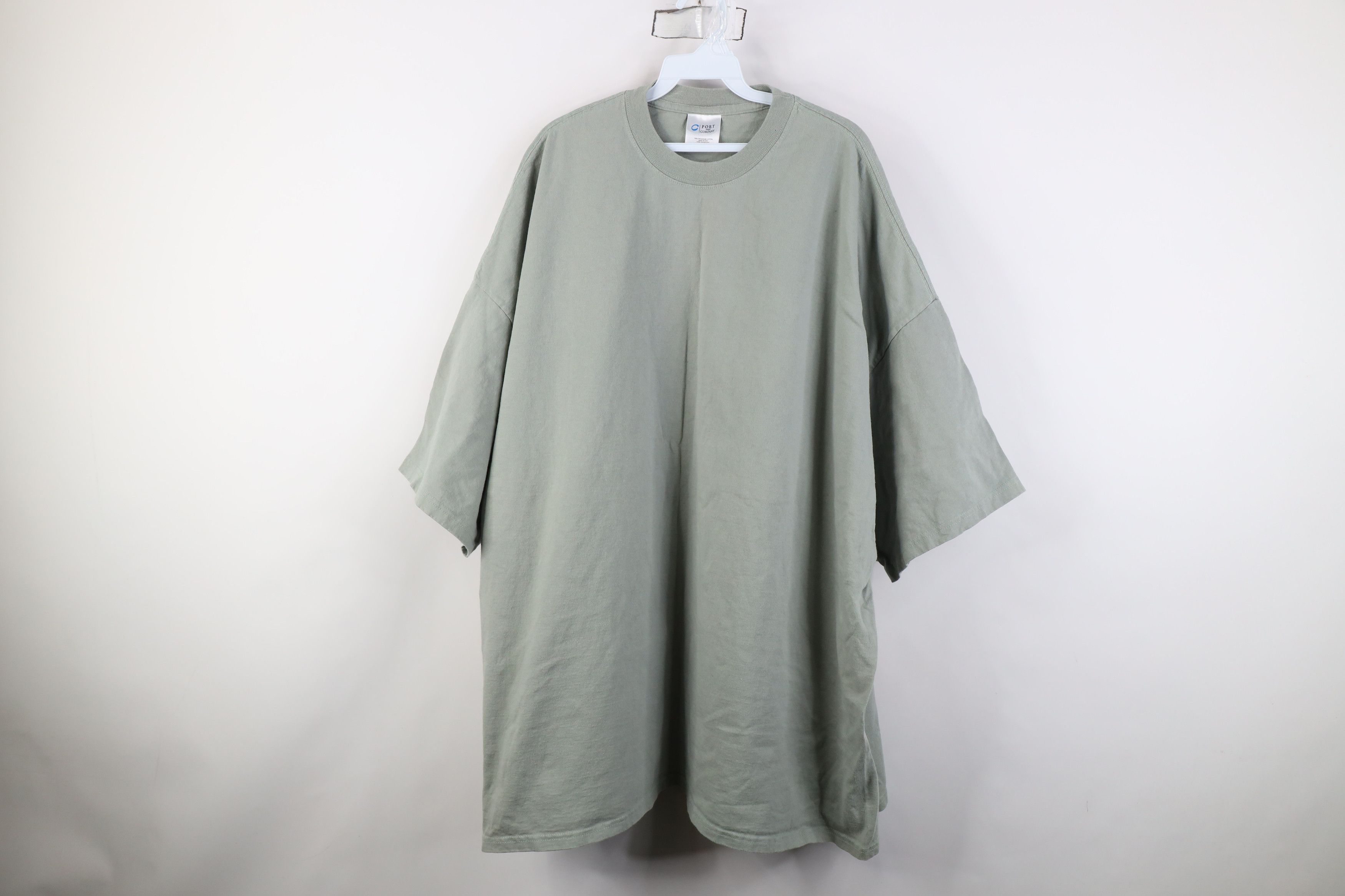 Vintage Vintage 90s Y2K Streetwear Heavyweight T-Shirt Light Green Size US XXL / EU 58 / 5 - 1 Thumbnail