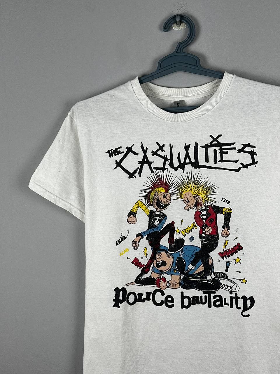 Band Tees Vintage The Casualties Police Brutality 1312 Punk Band Tee Size US M / EU 48-50 / 2 - 3 Thumbnail