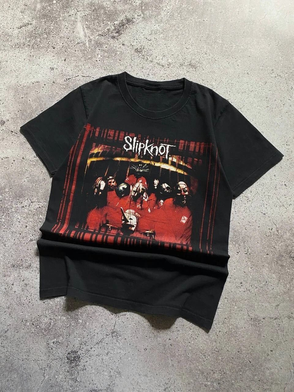 Band Tees VINTAGE 00s SLIPKNOT SELF TITLED ALBUM NU METAL BAND TEE Size US S / EU 44-46 / 1 - 2 Thumbnail