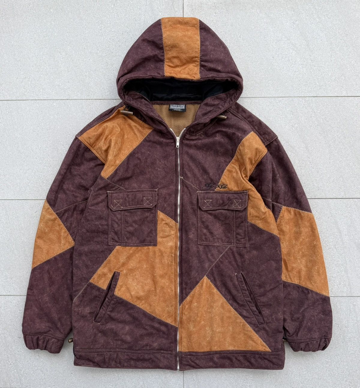 Pelle Pelle VTG Pelle Pelle Patchwork With A Y2K Baggy Fit/Cargo Pockets Size US XXL / EU 58 / 5 - 2 Thumbnail