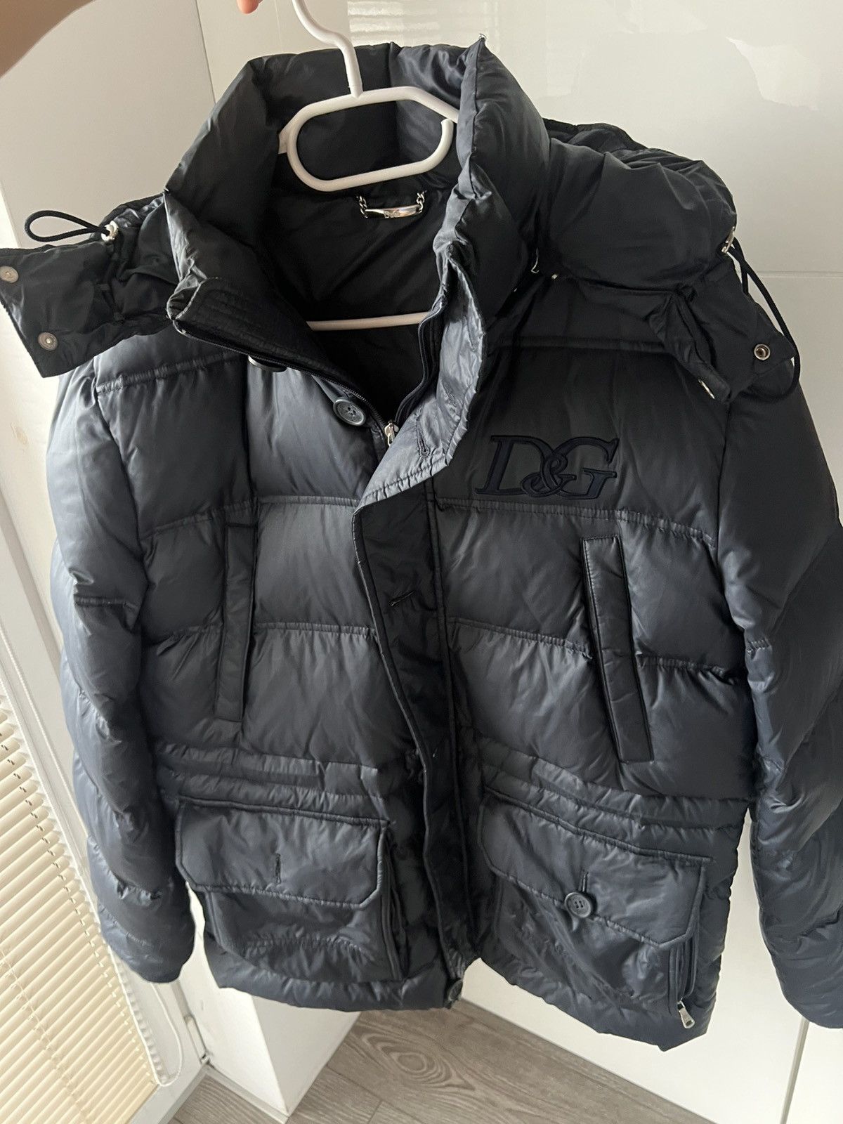 Dolce & Gabbana Rare Dolce & Gabbana Down Puffer Jacket Embroidered DG Hood Size US L / EU 52-54 / 3 - 2 Thumbnail