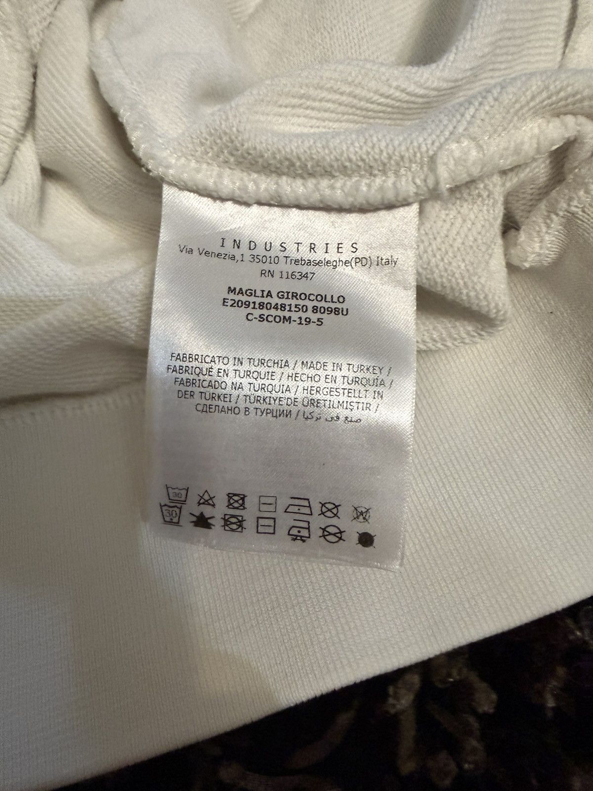 Moncler Moncler Box Logo Crewneck White Size L Size US L / EU 52-54 / 3 - 5 Thumbnail