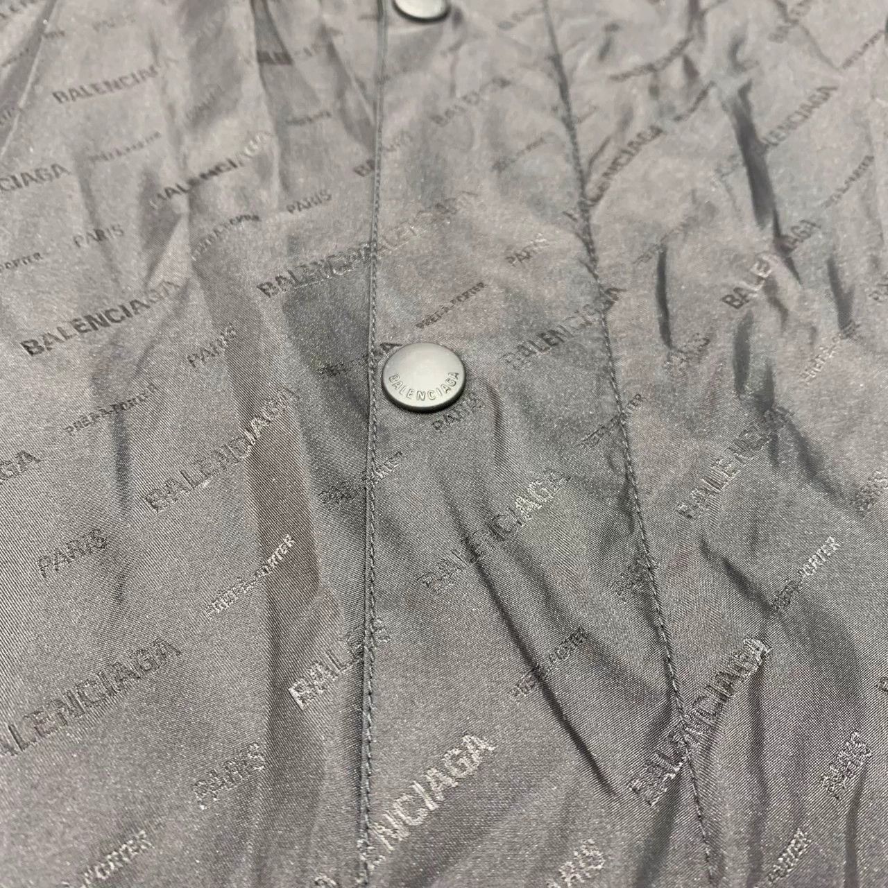 Balenciaga Balenciaga Black Allover Print OS XS NWT Jacket Size US XS / EU 42 / 0 - 8 Thumbnail