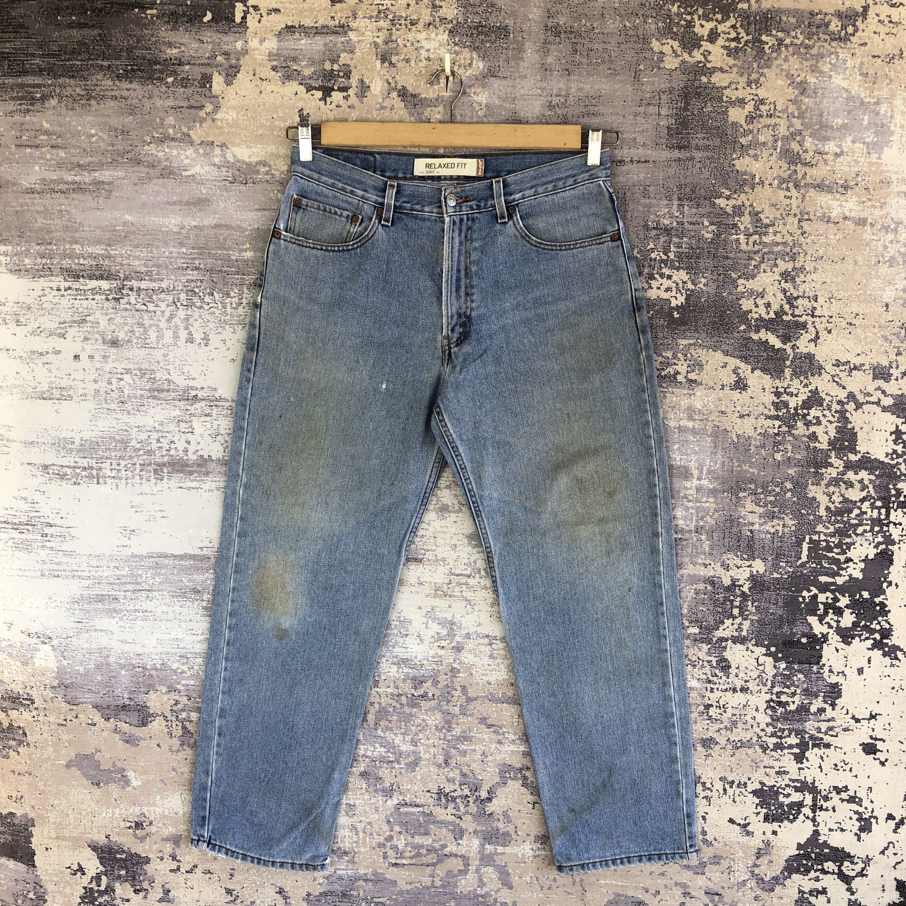 Levi's Vintage Y2K Rusty Levis 550 Baggy Jeans Levi's Faded Denim Size US 32 / EU 48 - 1 Thumbnail