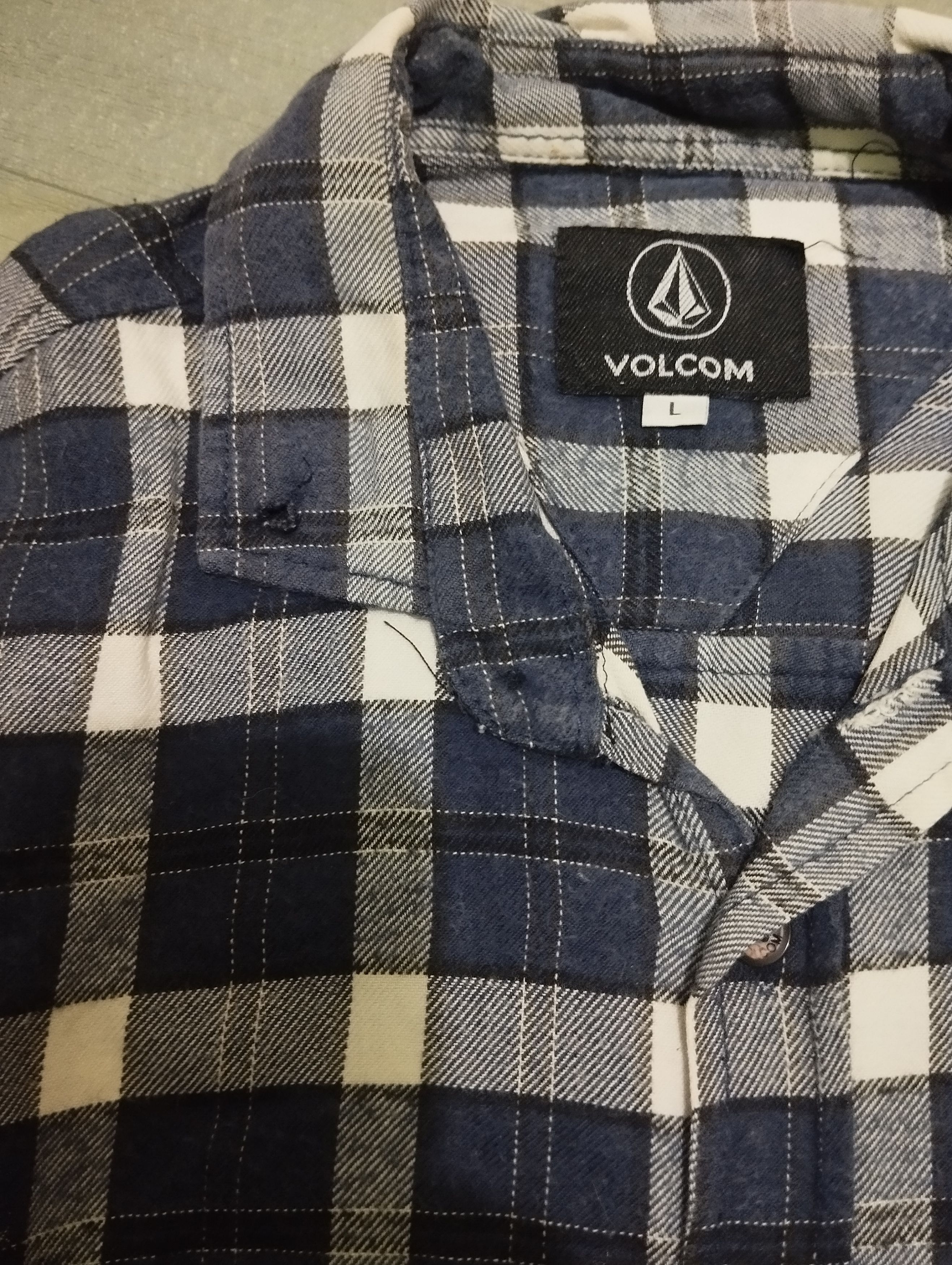 Volcom FLANNEL SHIRT VOLCOM BLUE Size US L / EU 52-54 / 3 - 4 Thumbnail