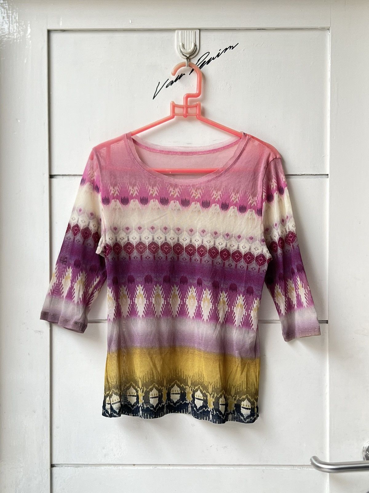 Hiroko Koshino Homme Hiroko Koshino Mesh Motive T-shirt Size US XS / EU 42 / 0 - 8 Thumbnail