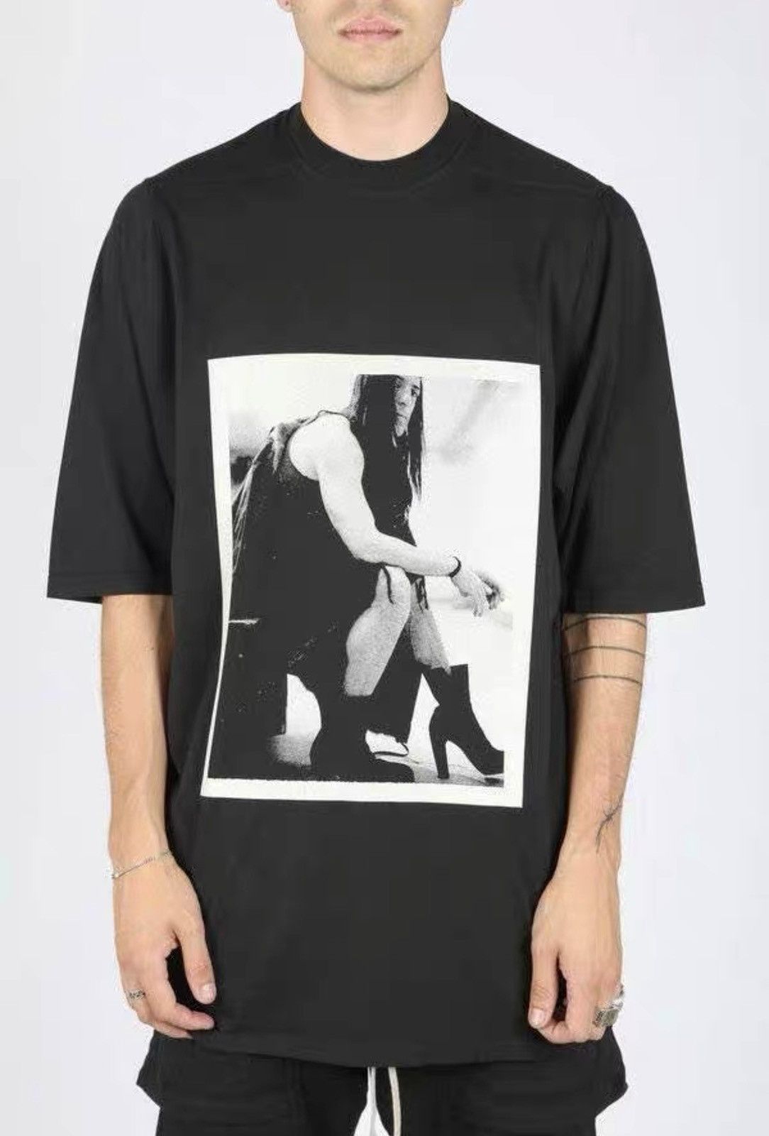 Rick Owens Rick Owens DRKSHDW Graphic Print Short Sleeve T-shirt J31 Size US M / EU 48-50 / 2 - 7 Thumbnail