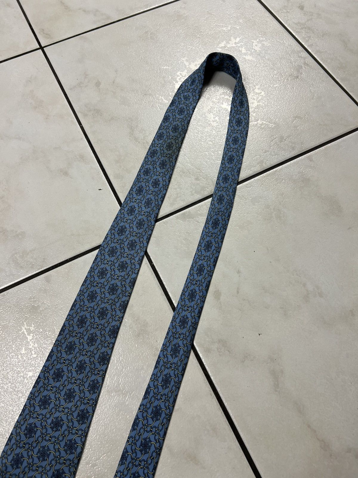 Hermes Vintage Hermes Paris silk tie luxury 7442HA patterned circle Size ONE SIZE - 8 Thumbnail