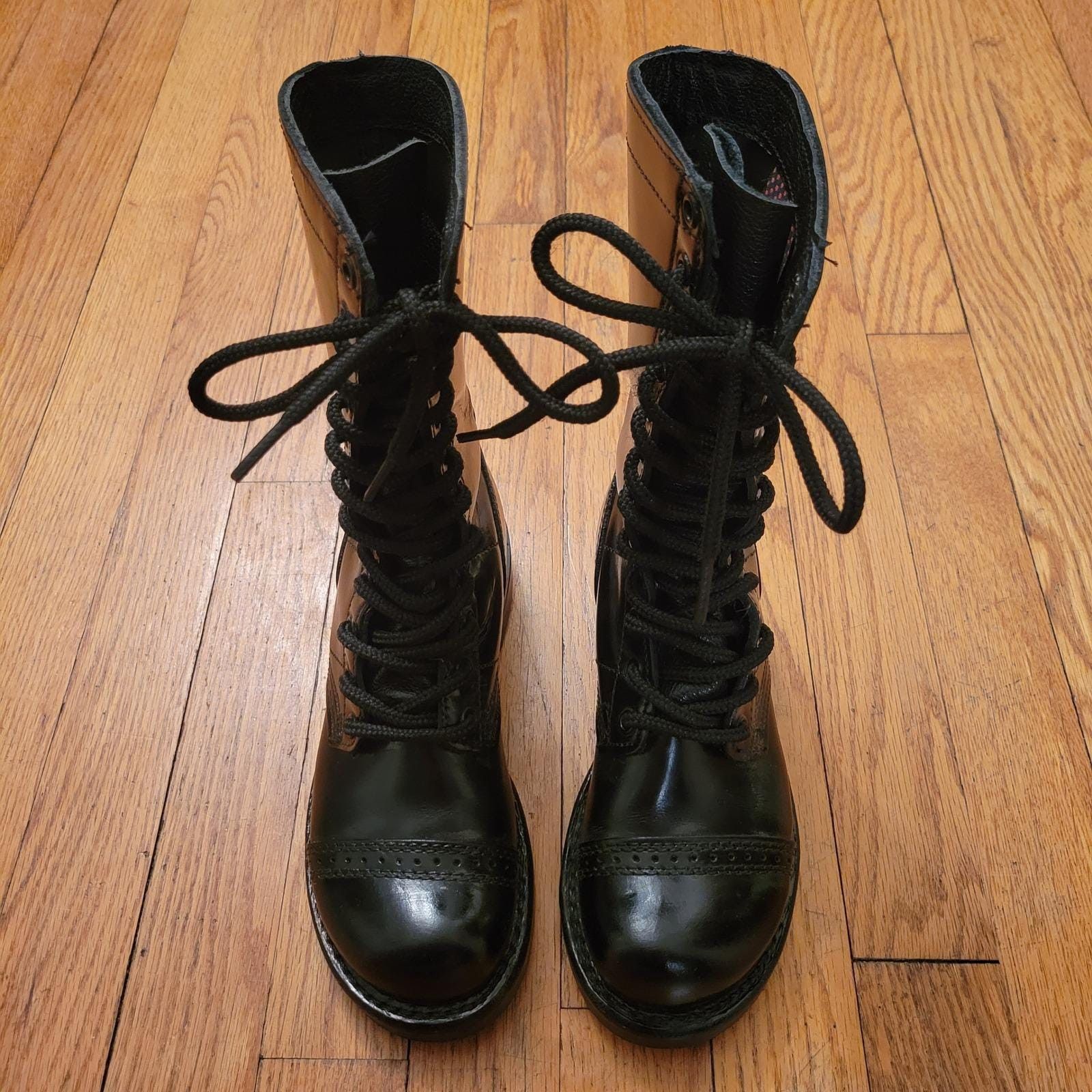 Corcoran Corcoran 1515 Black Leather Combat 4.5 Military Jump Boot Size US 4.5 / IT 34.5 - 2 Thumbnail
