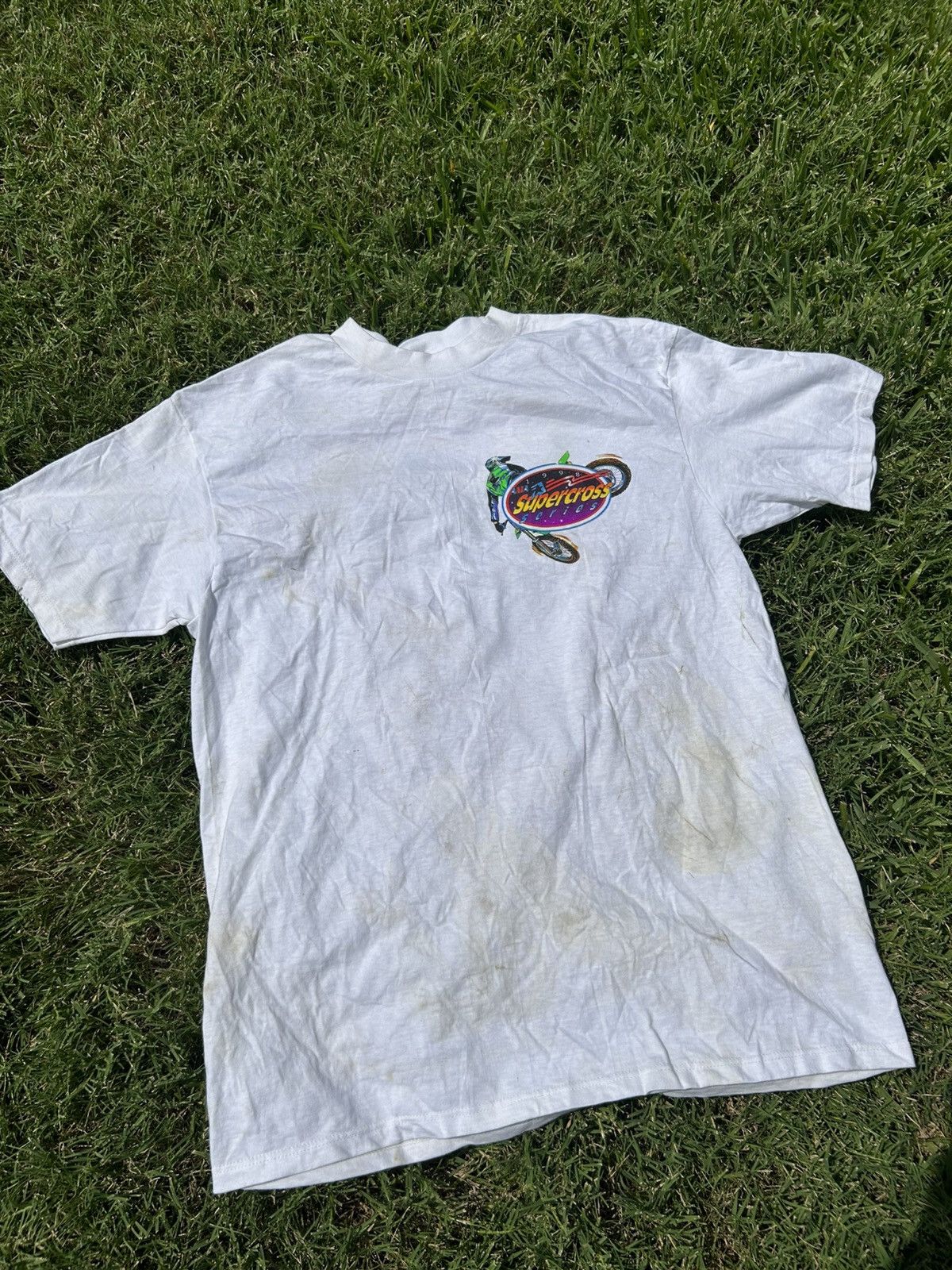 Vintage Vintage 1998 San Diego Supercross Series Motocross Shirt Size US L / EU 52-54 / 3 - 3 Thumbnail