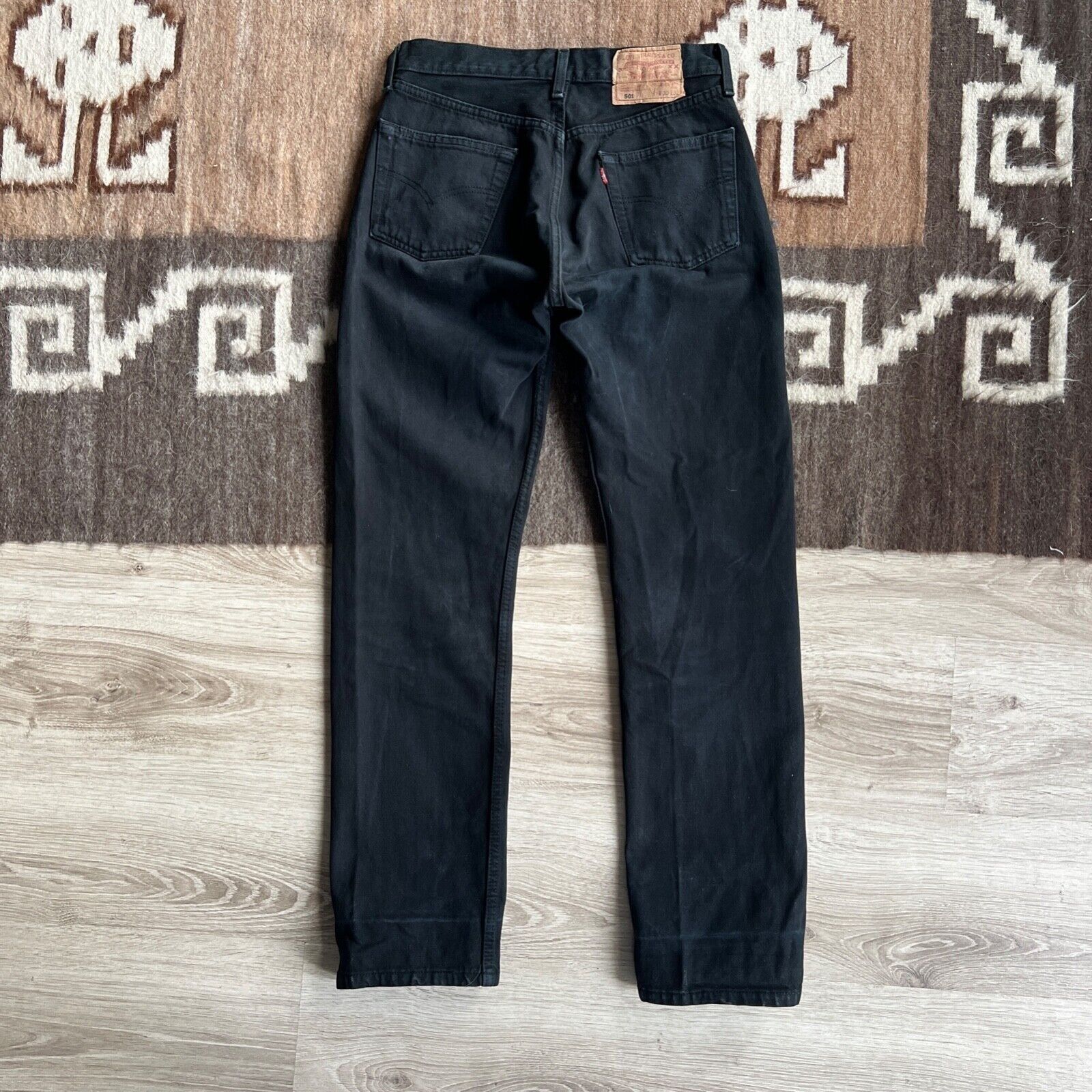 Levi's Levi's 501 Vintage Black Denim Jeans 8872AC Size US 29 - 1 Thumbnail