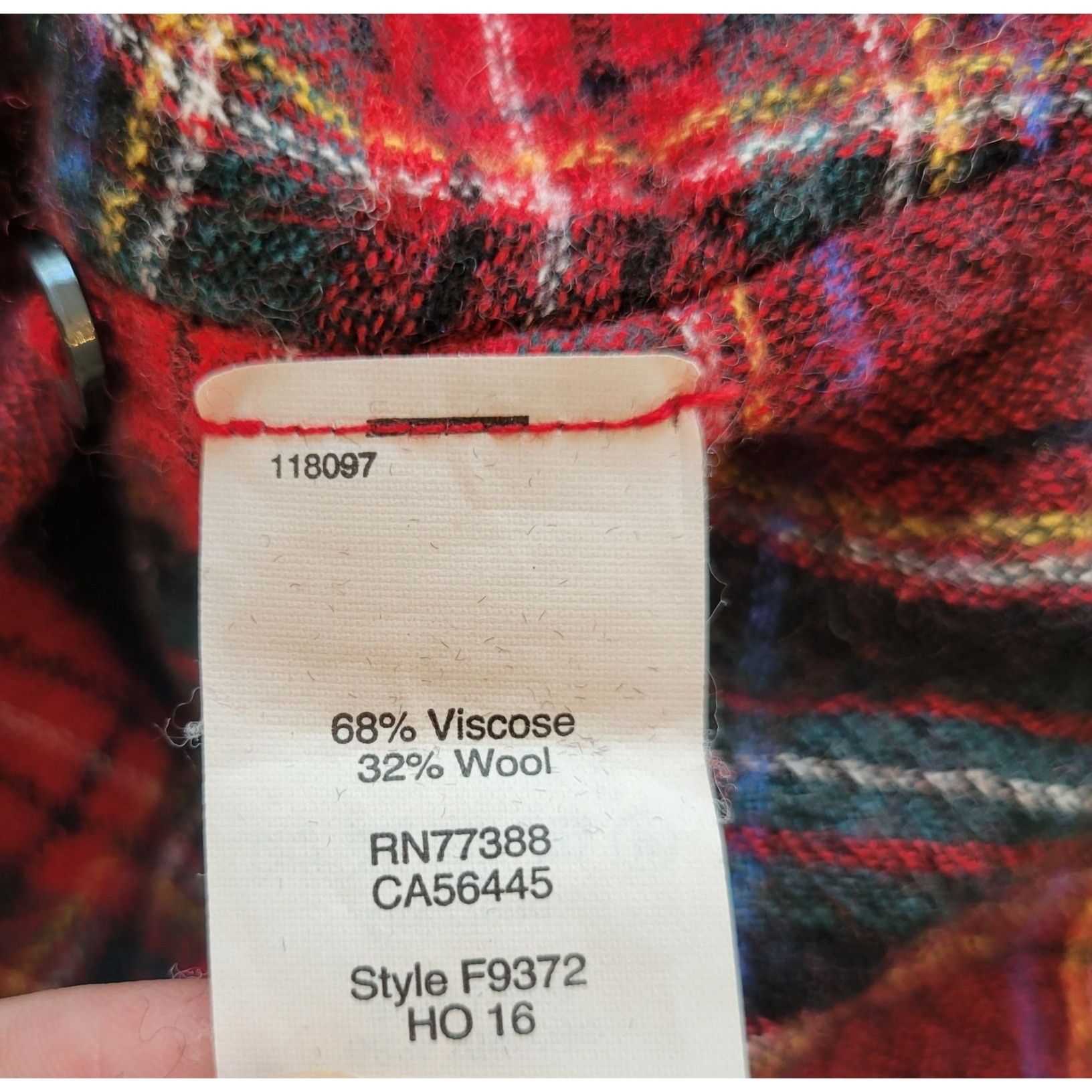 Madewell Madewell Red Tartan Plaid Button Up CENTRAL Shirt S Wool Boy Size S / US 4 / IT 40 - 5 Thumbnail