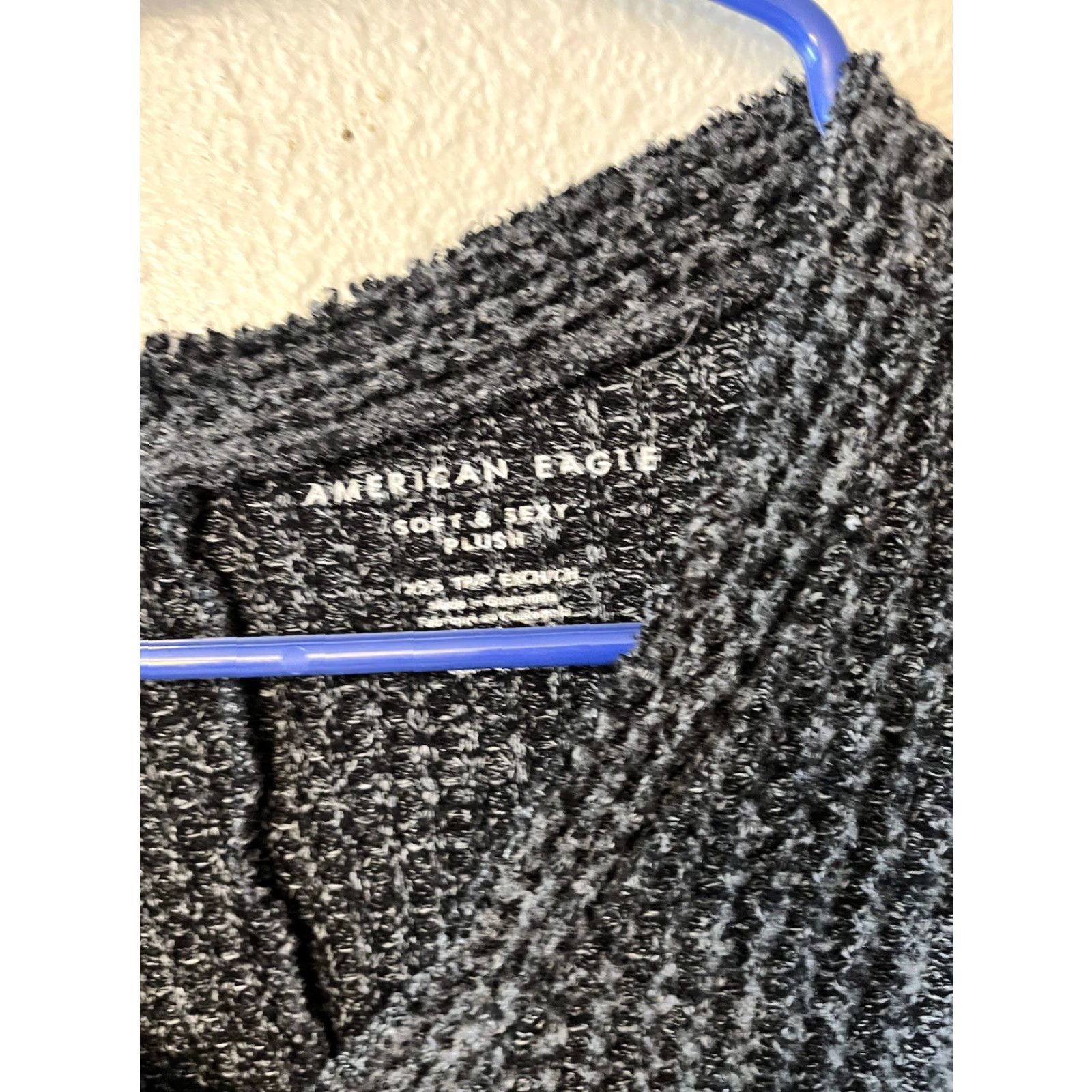 American Eagle Outfitters American Eagle Outfitters Sweater Women's XS Henley Crew Neck Long Sleeve Gray Black Knit Size XS / US 0-2 / IT 36-38 - 3 Thumbnail