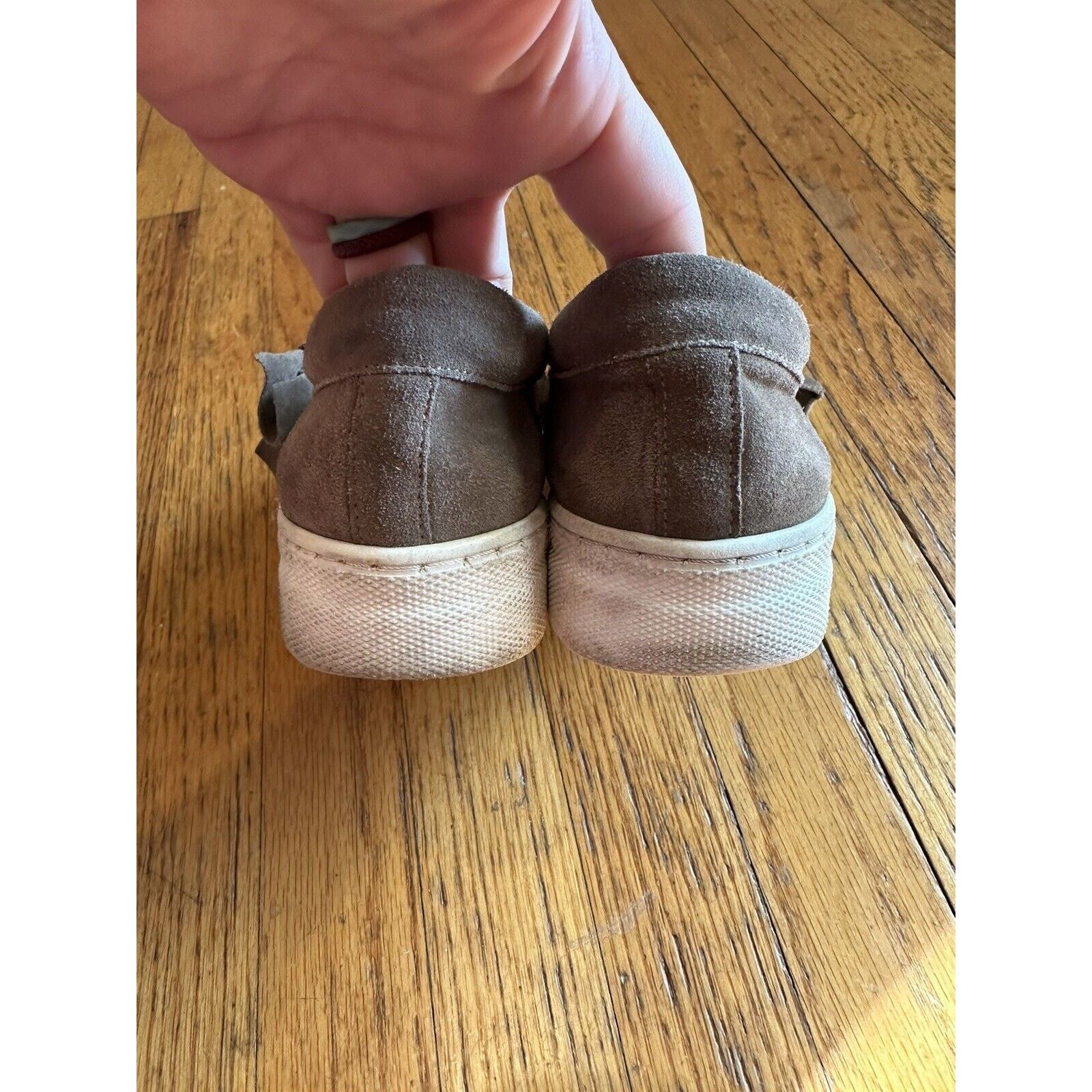Other Sesto Meucci Suede Sneaker Bow Dark Taupe Slip On Size 8M Size US 8 / IT 38 - 5 Thumbnail