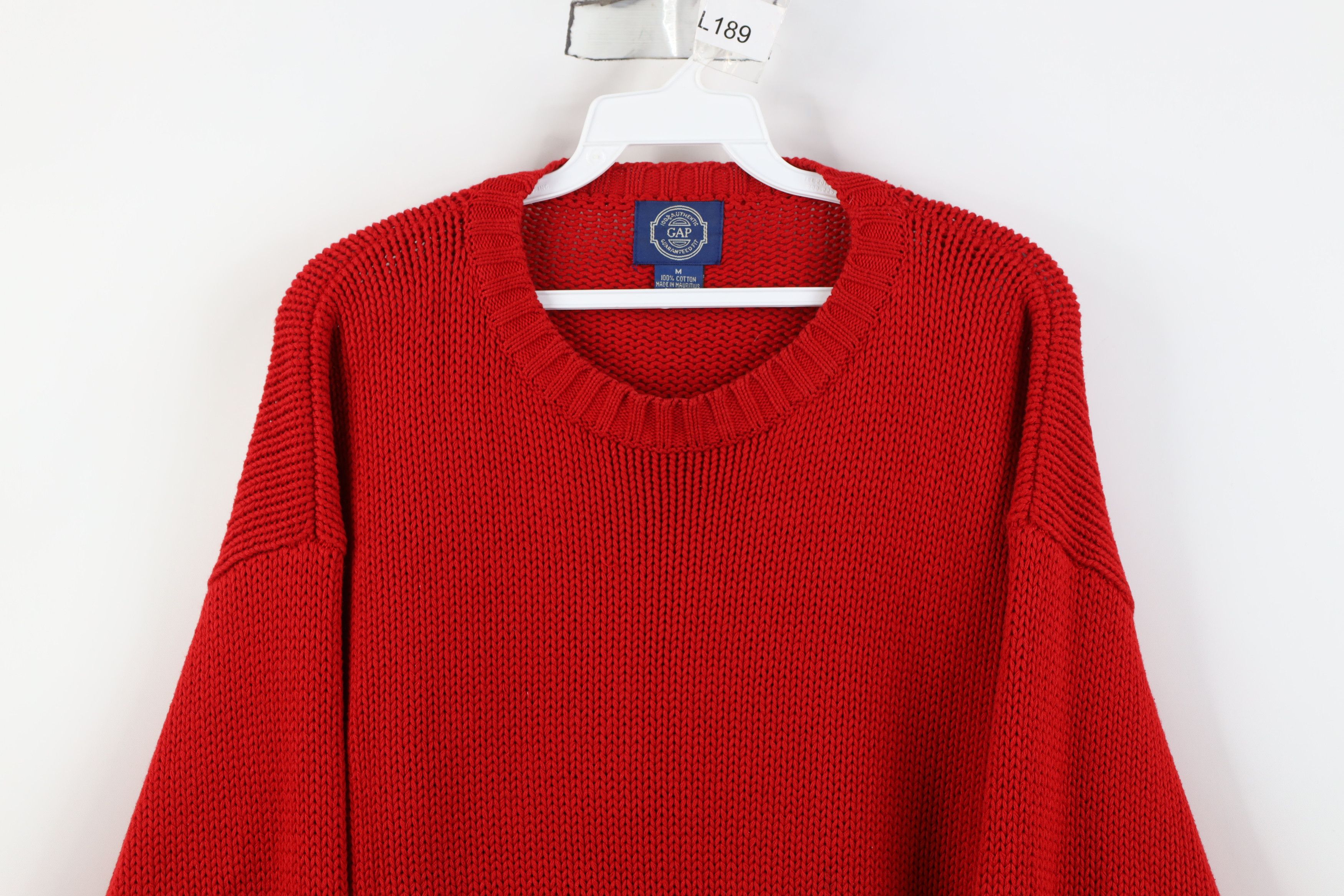 Gap Vintage 90s Gap Heavyweight Ribbed Knit Crewneck Sweater Size US M / EU 48-50 / 2 - 2 Thumbnail