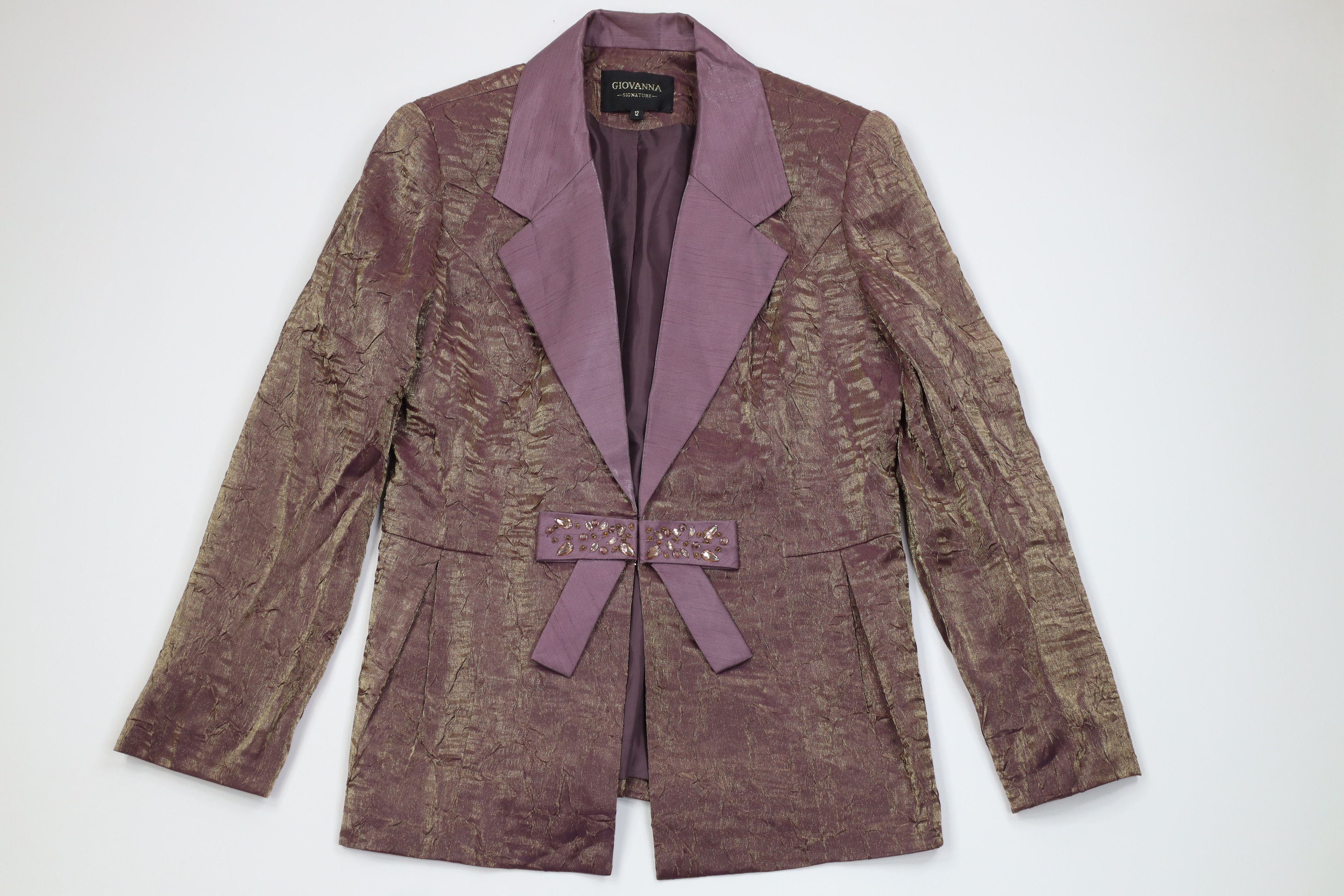 Vintage Vintage 90s Metallic Jewel 2 Piece Sunday Church Suit Size XL / US 12-14 / IT 48-50 - 2 Thumbnail