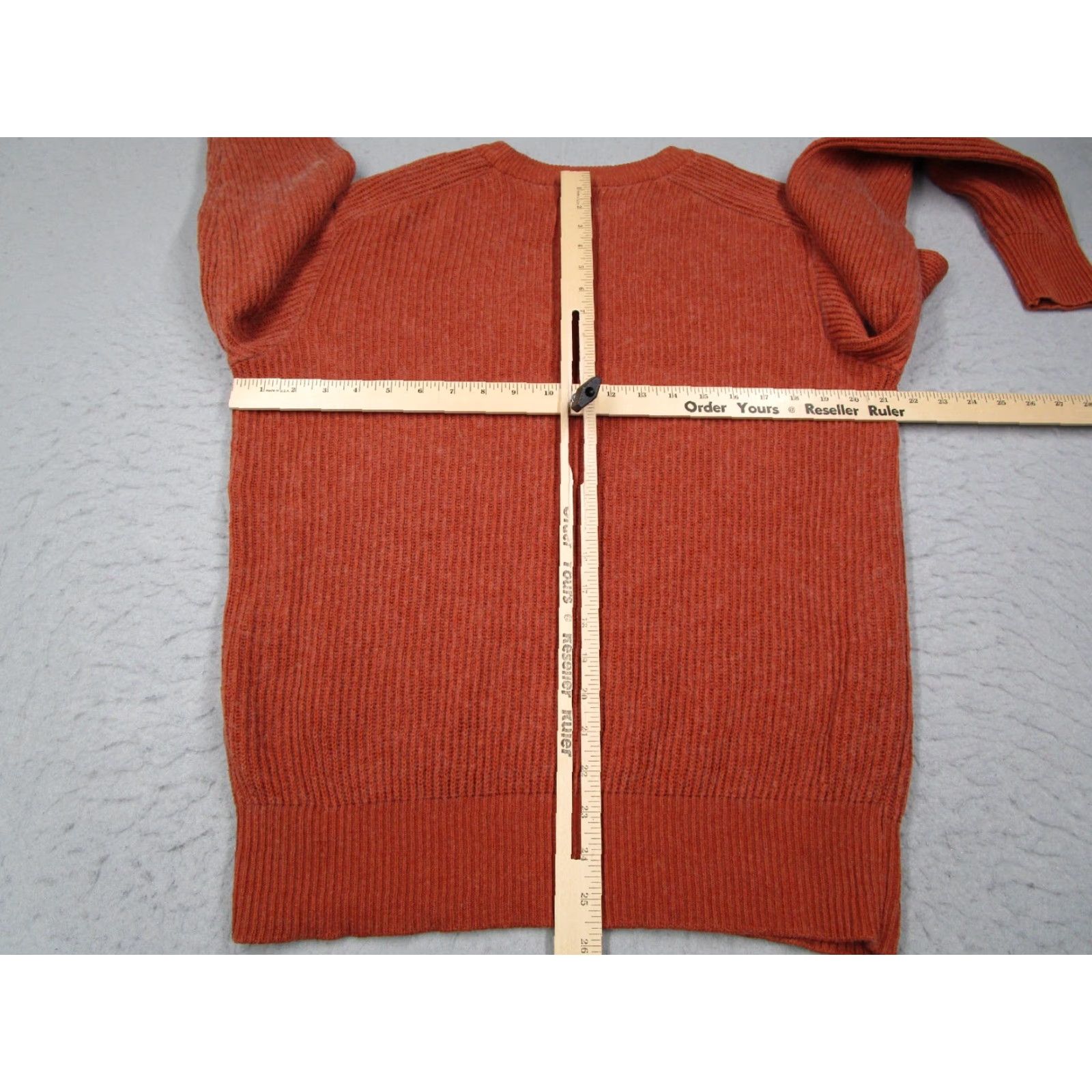 Vintage Pact Organic Wool Blend Knit Pullover Sweater Mens Large Orange Long Sleeve Cable-Knit 90s Classic Size US L / EU 52-54 / 3 - 4 Thumbnail