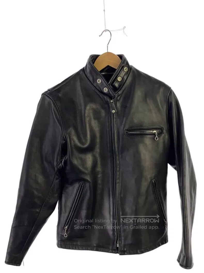 Schott Schott Straight stand-up collar leather jacket Size US S / EU 44-46 / 1 - 1 Thumbnail