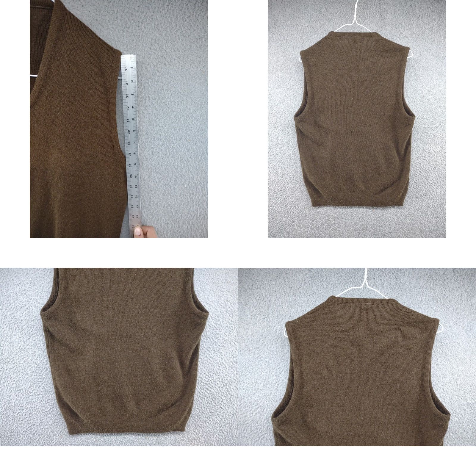 Vintage Vintage 70s Drummond Acrylic Brown Sweater Vest - Large Size Golf Tennis Size US L / EU 52-54 / 3 - 8 Thumbnail
