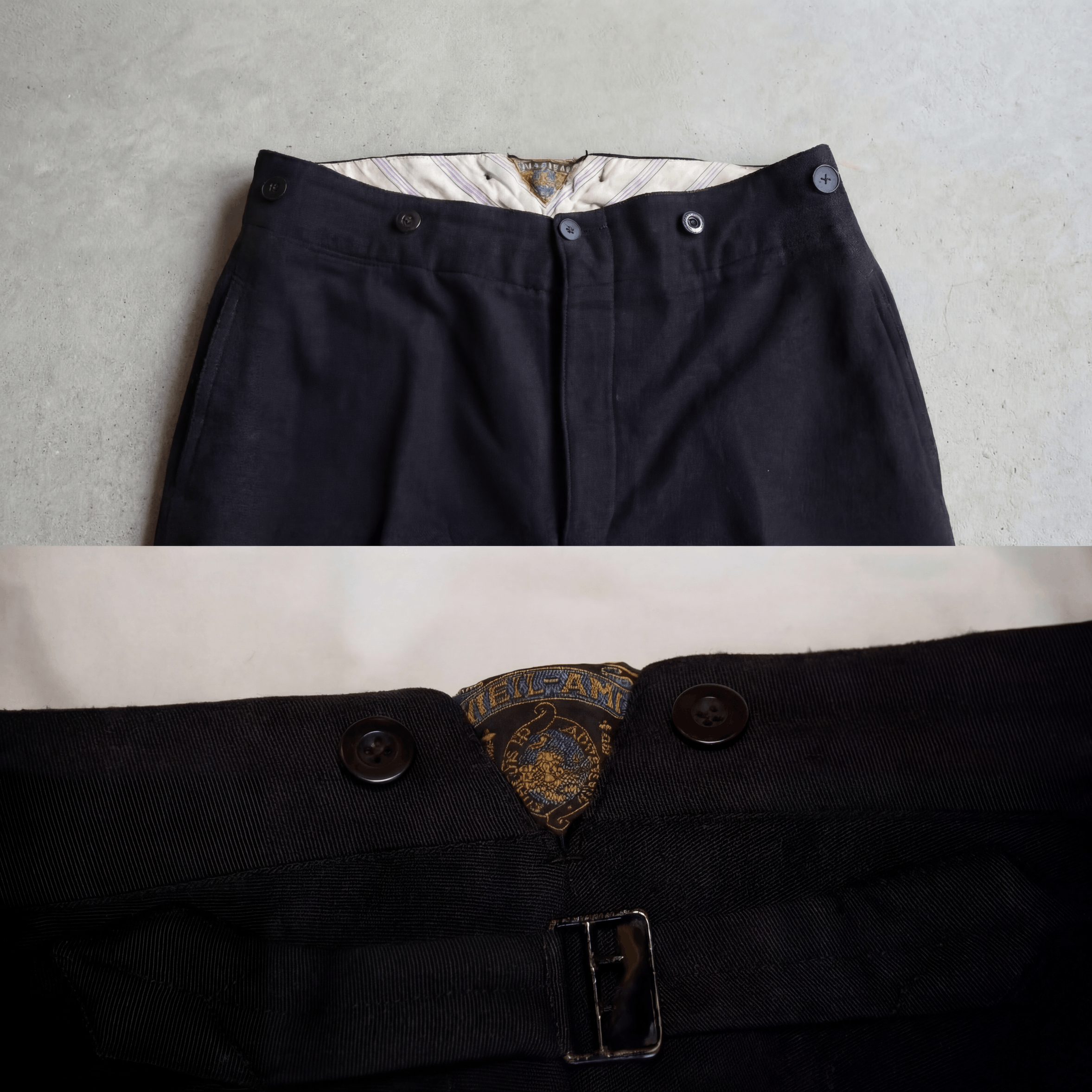 Vintage Vintage 50s French Tailored Dress Trousers Size US 32 / EU 48 - 4 Thumbnail