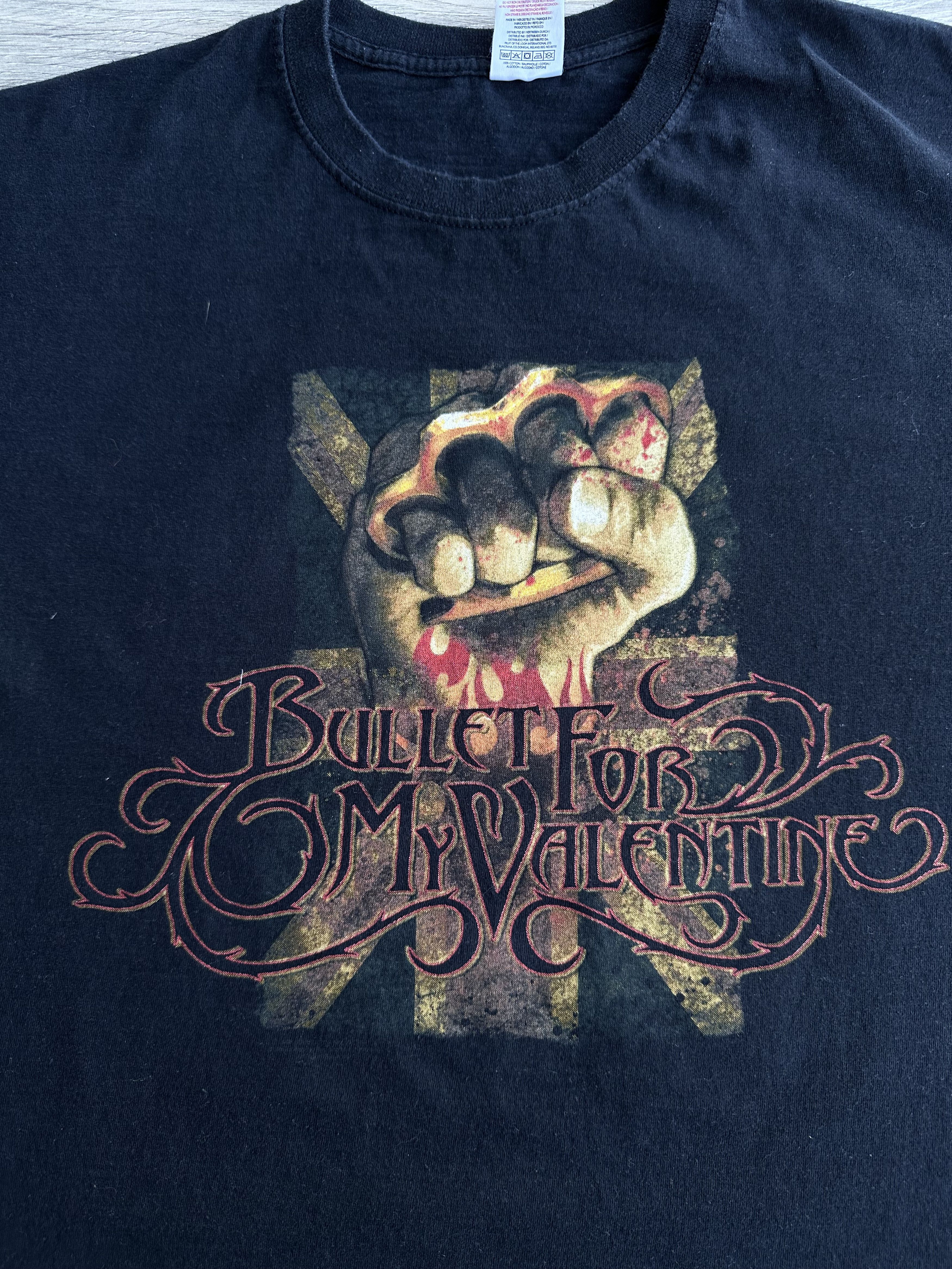 Band Tees Bullet for my valentine t shirt vintage Size US L / EU 52-54 / 3 - 3 Thumbnail
