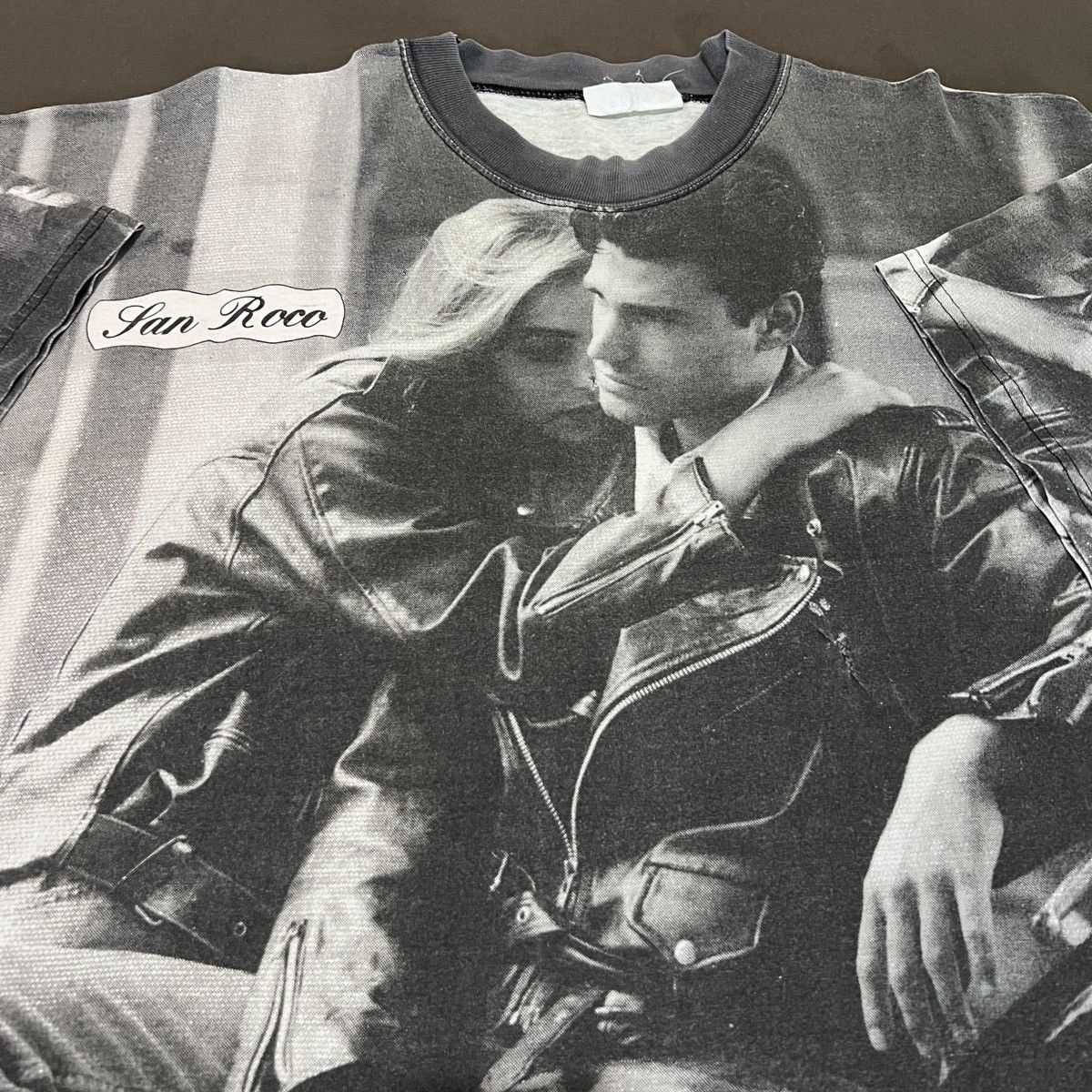 Harley Davidson × Vintage Vintage Motorcycle couple photography Art Tee Faded Size US XL / EU 56 / 4 - 4 Thumbnail