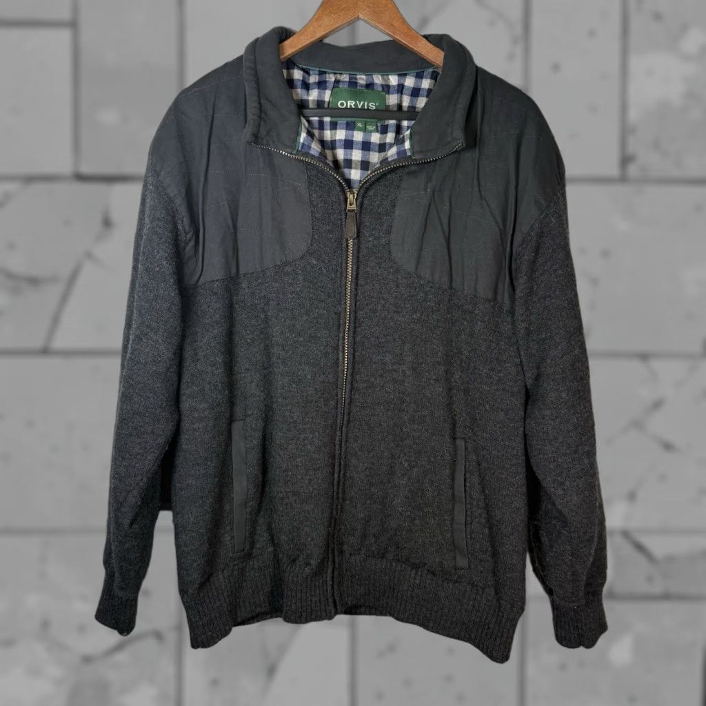 Orvis VINTAGE Orvis Wool Jacket Plaid Full Zip Men XL Gray Wool, Lined, Plaid Pattern, Outer Wool 100%? Size US XL / EU 56 / 4 - 1 Thumbnail