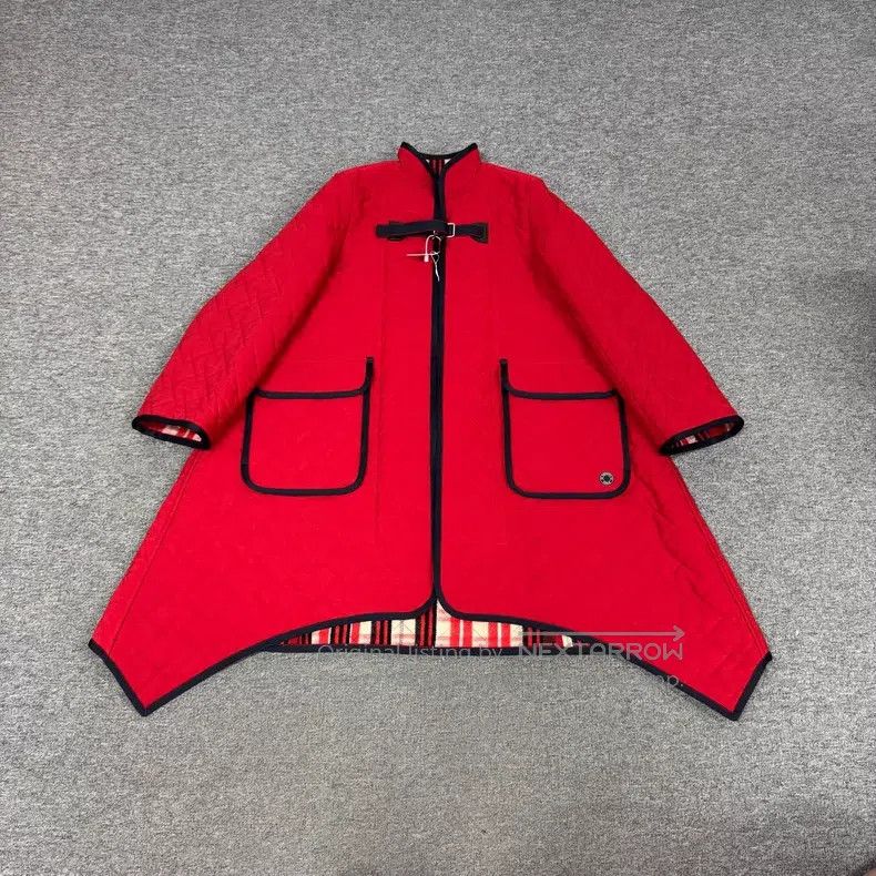 Hermes Hermes Red Quilted Winter Coat Size XXS / US 00 / IT 34 - 1 Thumbnail