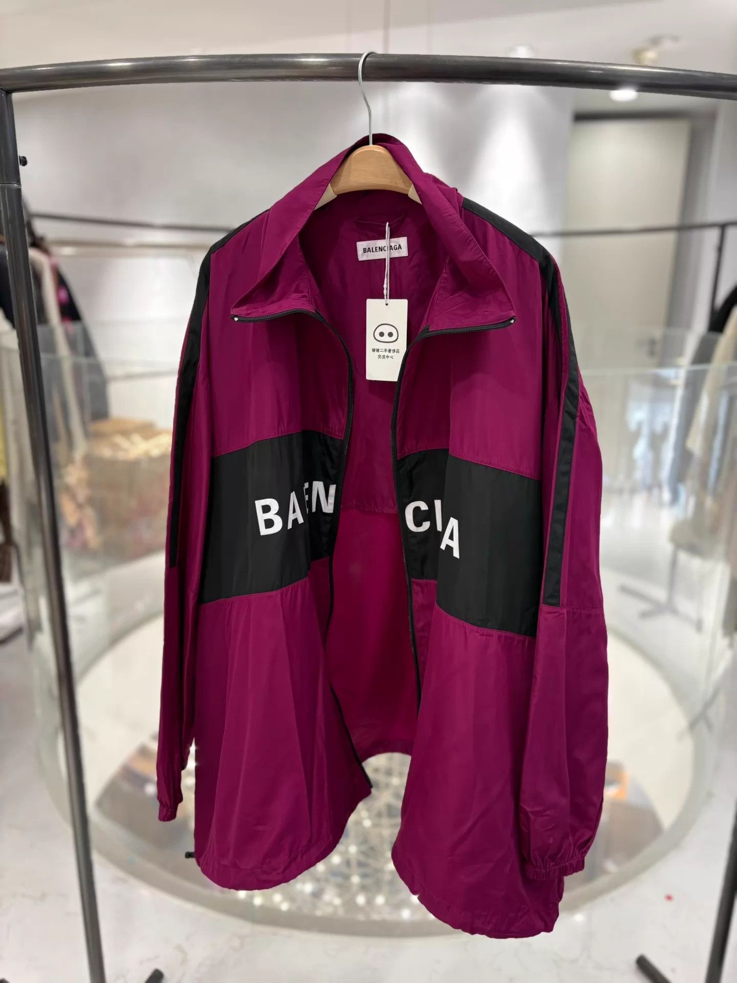 Balenciaga Balenciaga Purple Oversize Shell Jacket Deadstock 36 Size XS / US 0-2 / IT 36-38 - 3 Thumbnail