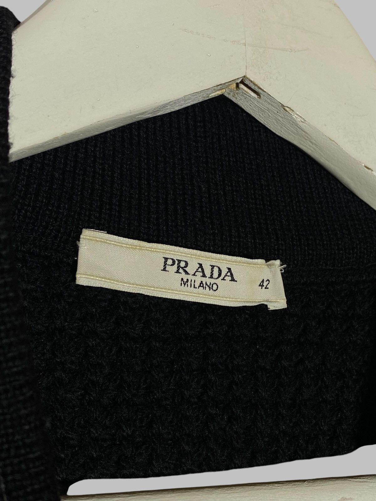 Prada Prada 2010 Wool Knit Cardigan With Polyurethane Details Size M / US 6-8 / IT 42-44 - 14 Thumbnail