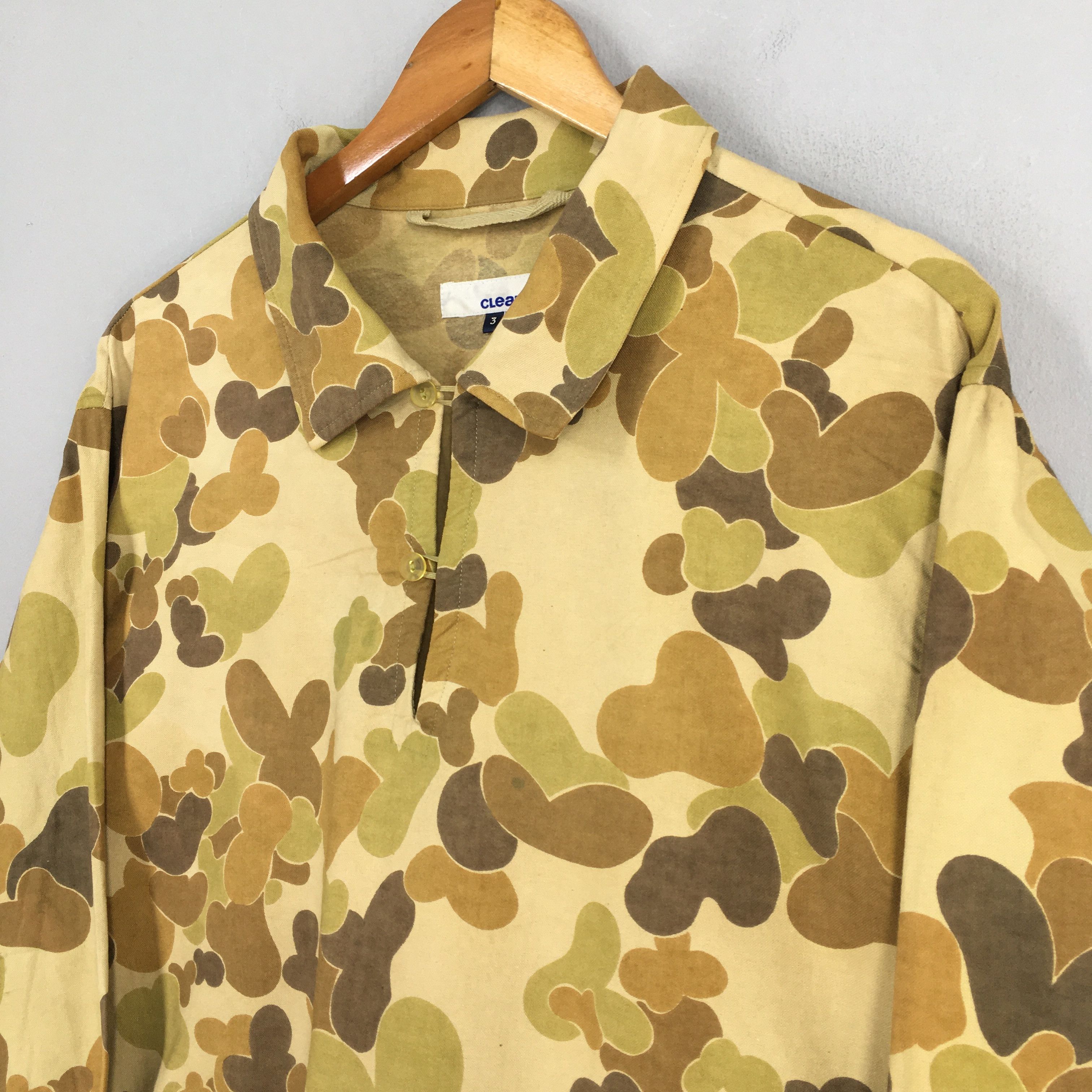 Vintage Vintage Camouflage Duck Hunter Brown Pullover Shirt L Size US L / EU 52-54 / 3 - 3 Thumbnail
