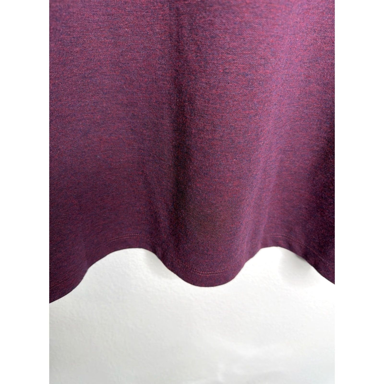 Mizzen+Main Mizzen Main Sweater 1/4 Zip Pullover Long Sleeve Mens Large Burgundy Purple Solid Mock Neck Cotton Blend EUC Size US L / EU 52-54 / 3 - 6 Thumbnail