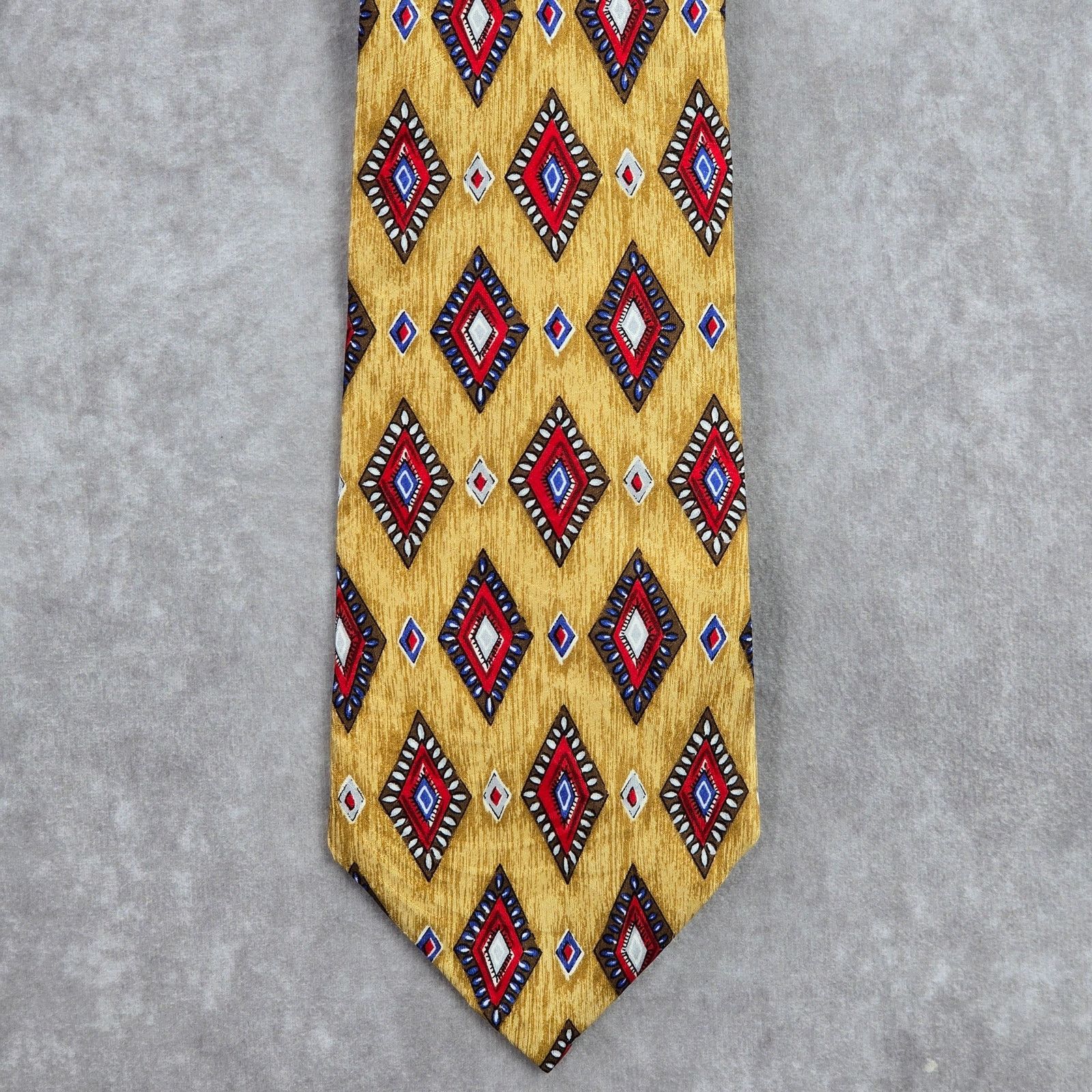 Jos. A. Bank Jos. A. Bank Corporate Collection Yellow Silk Neck Tie Size 28 - 1 Thumbnail