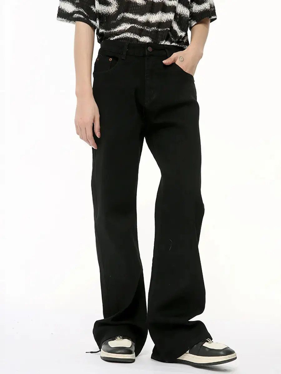 Japanese Brand Retro loose high street micro flared jeans Size US 32 / EU 48 - 1 Thumbnail
