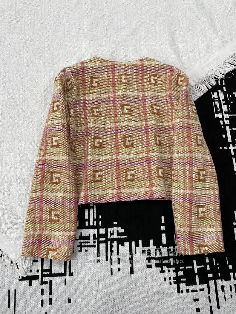 Gucci Gucci Colourful tweed plaid full logo jacket Size S / US 4 / IT 40 - 3 Thumbnail