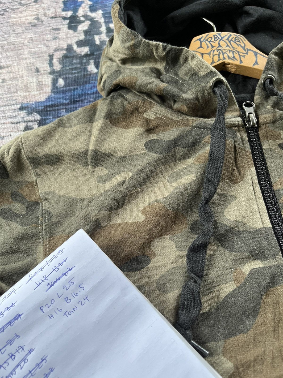 Japanese Brand 💥Camo Navy Zipper Hoodie Size US M / EU 48-50 / 2 - 6 Thumbnail