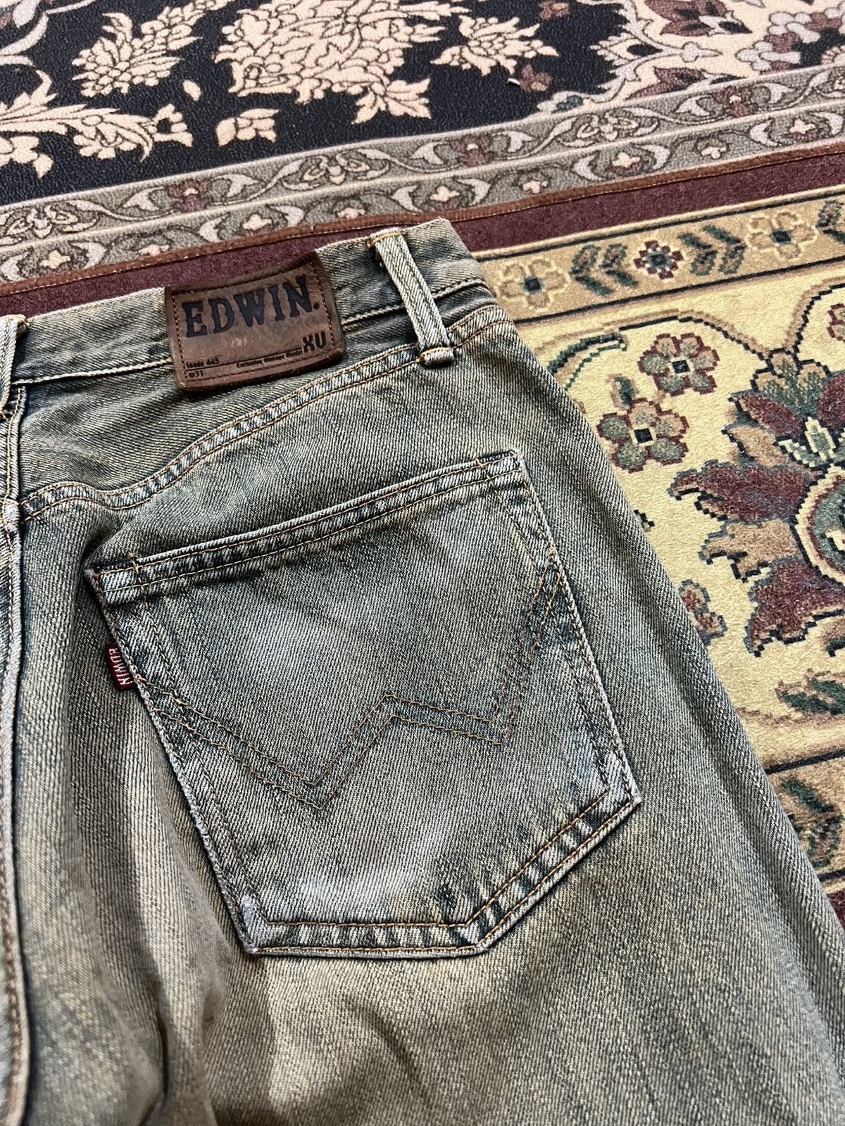 Edwin 💥Baggy💥 Edwin EXCLUSIVE Vintage XV 445 Faded Jeans Size US 29 - 17 Thumbnail