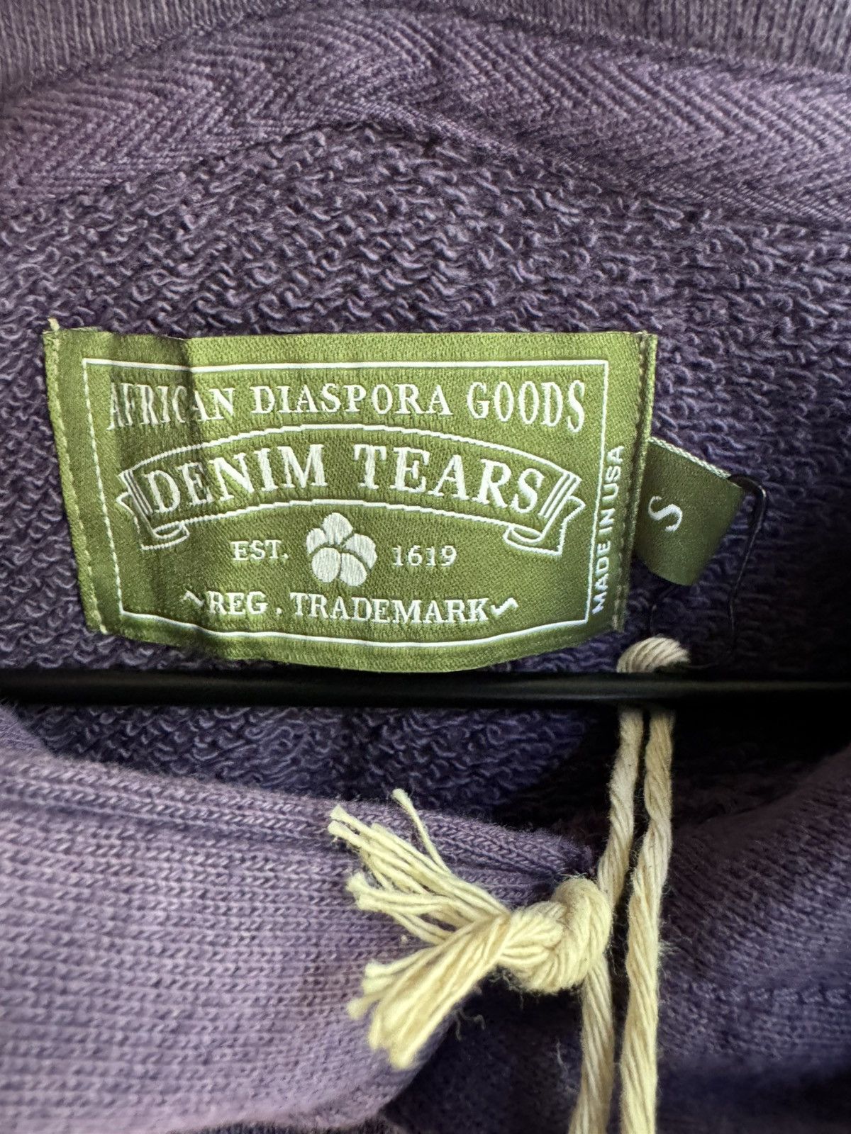 DENIM TEARS Denim Tears ADG Hoodie Washed Purple Size US S / EU 44-46 / 1 - 5 Thumbnail