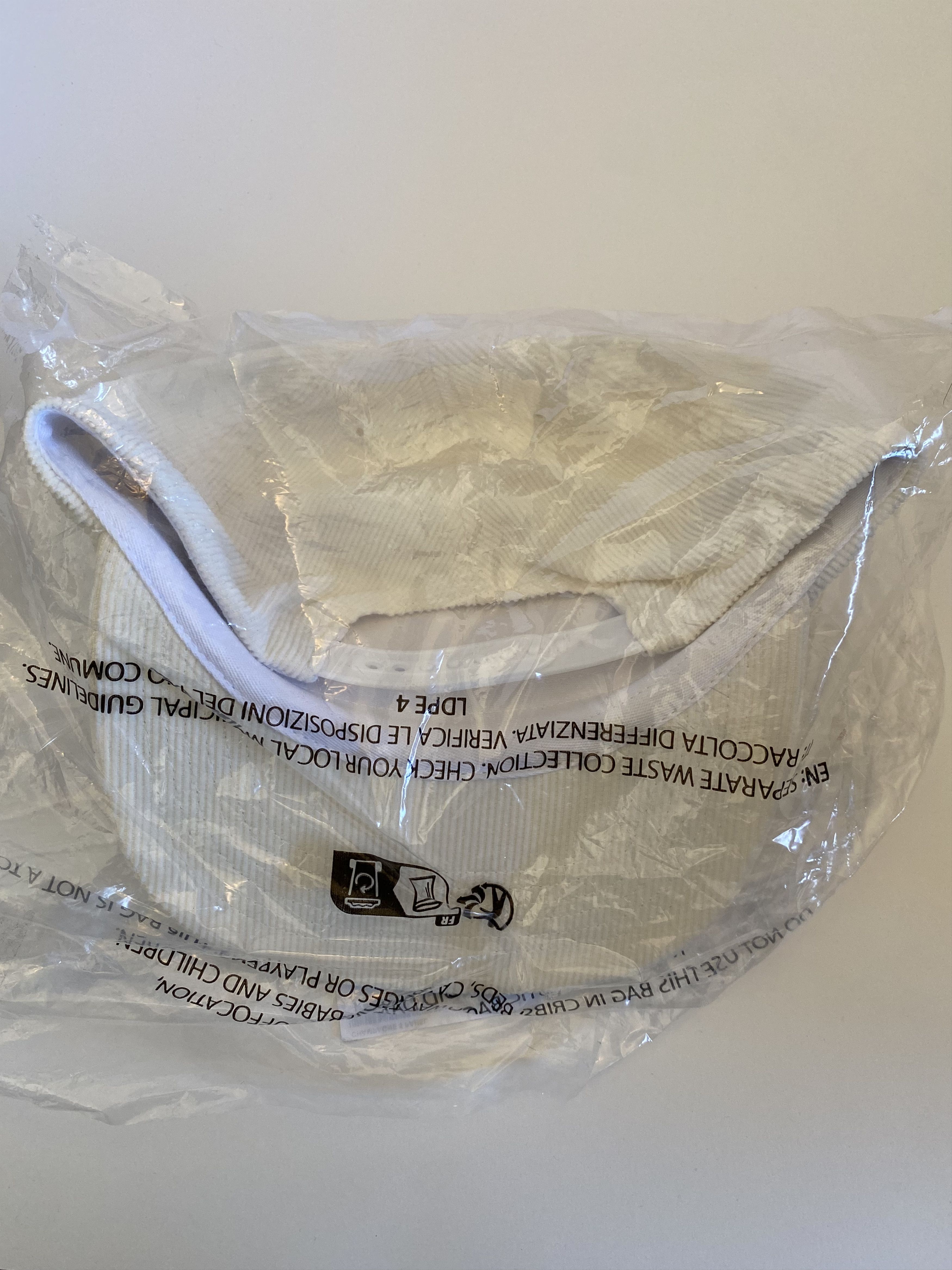 Supreme Champagne Corduroy 5-Panel Hat - White Size ONE SIZE - 2 Thumbnail