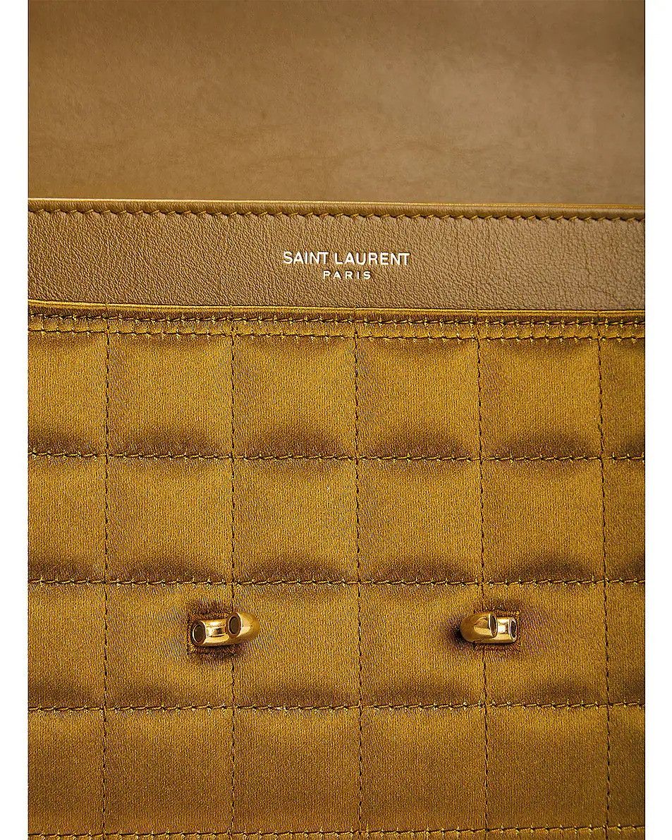 Saint Laurent Paris o1w1db10526 737354 Size: OS / Le Maillon Satchel Bag Gold Size ONE SIZE - 6 Thumbnail