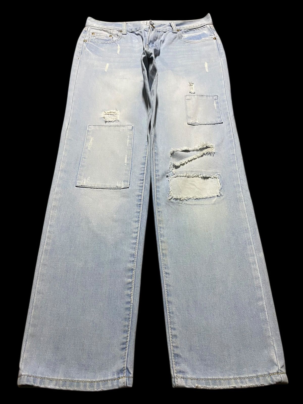 Japanese Brand Rare Vintage Japanese Brand Retro Girl Patched Jeans Size 30" / US 8 / IT 44 - 1 Thumbnail